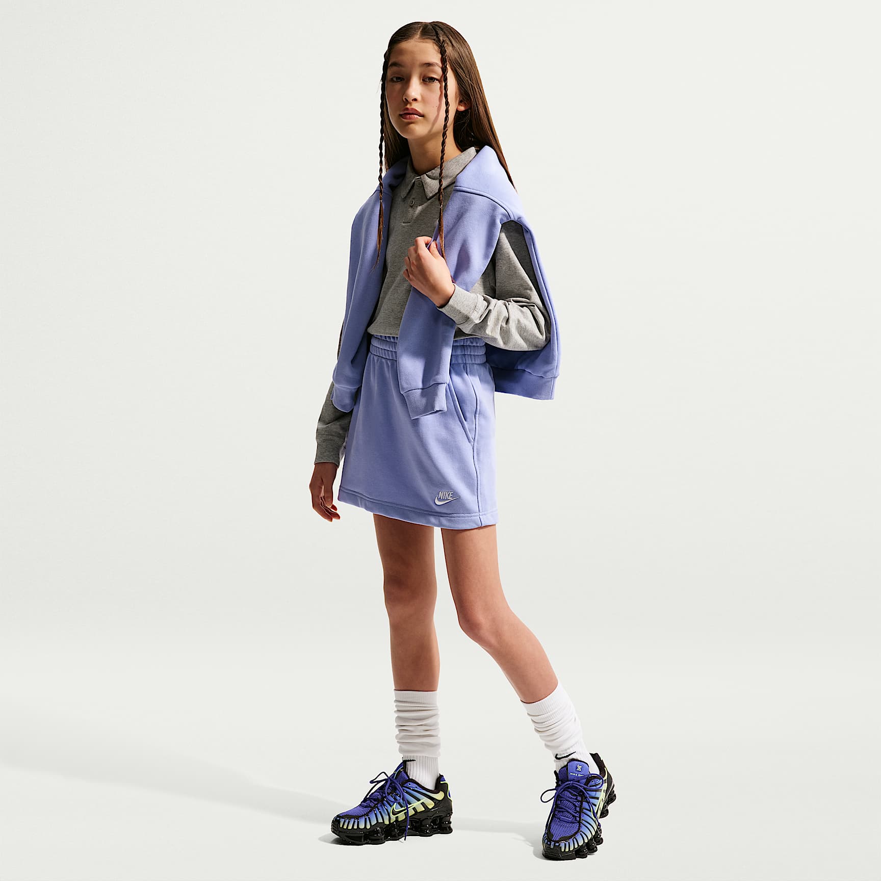 Nike Sportswear Club Big Kids' (Girls') French Terry Skirt