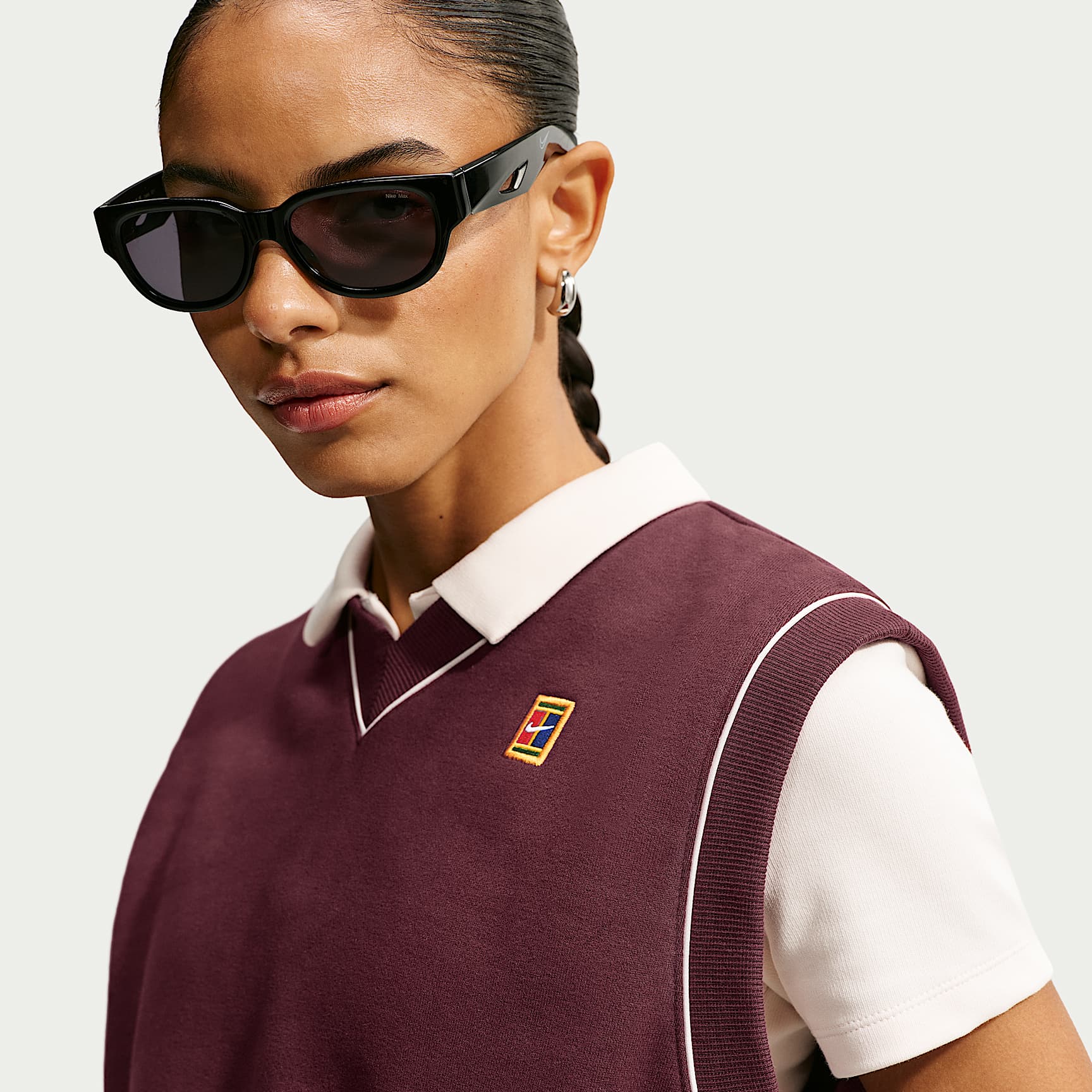 Chaleco de tenis de tejido Fleece para mujer NikeCourt Court Collection