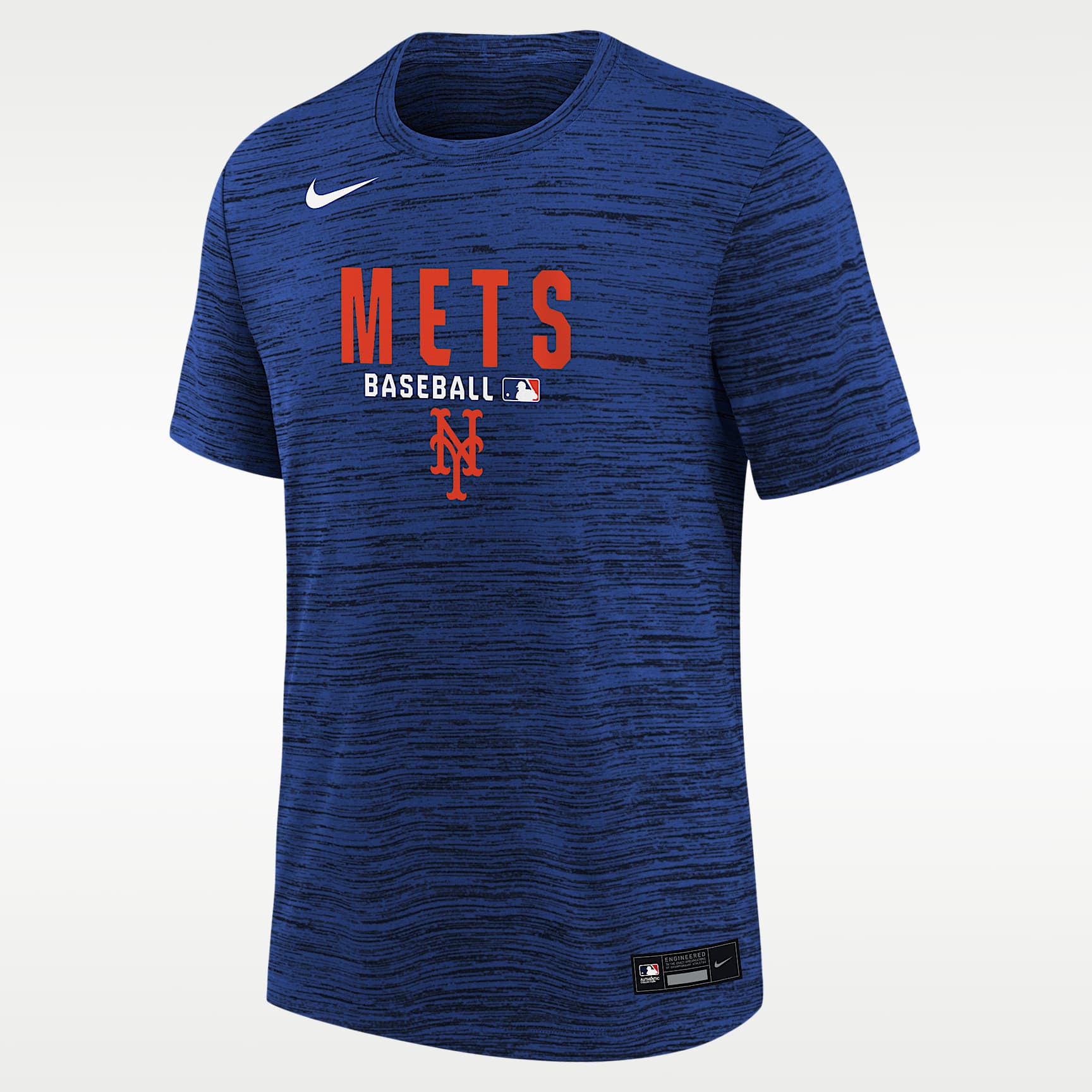 New York Mets Authentic Collection Velocity Big Kids' Nike Dri-FIT MLB T-Shirt