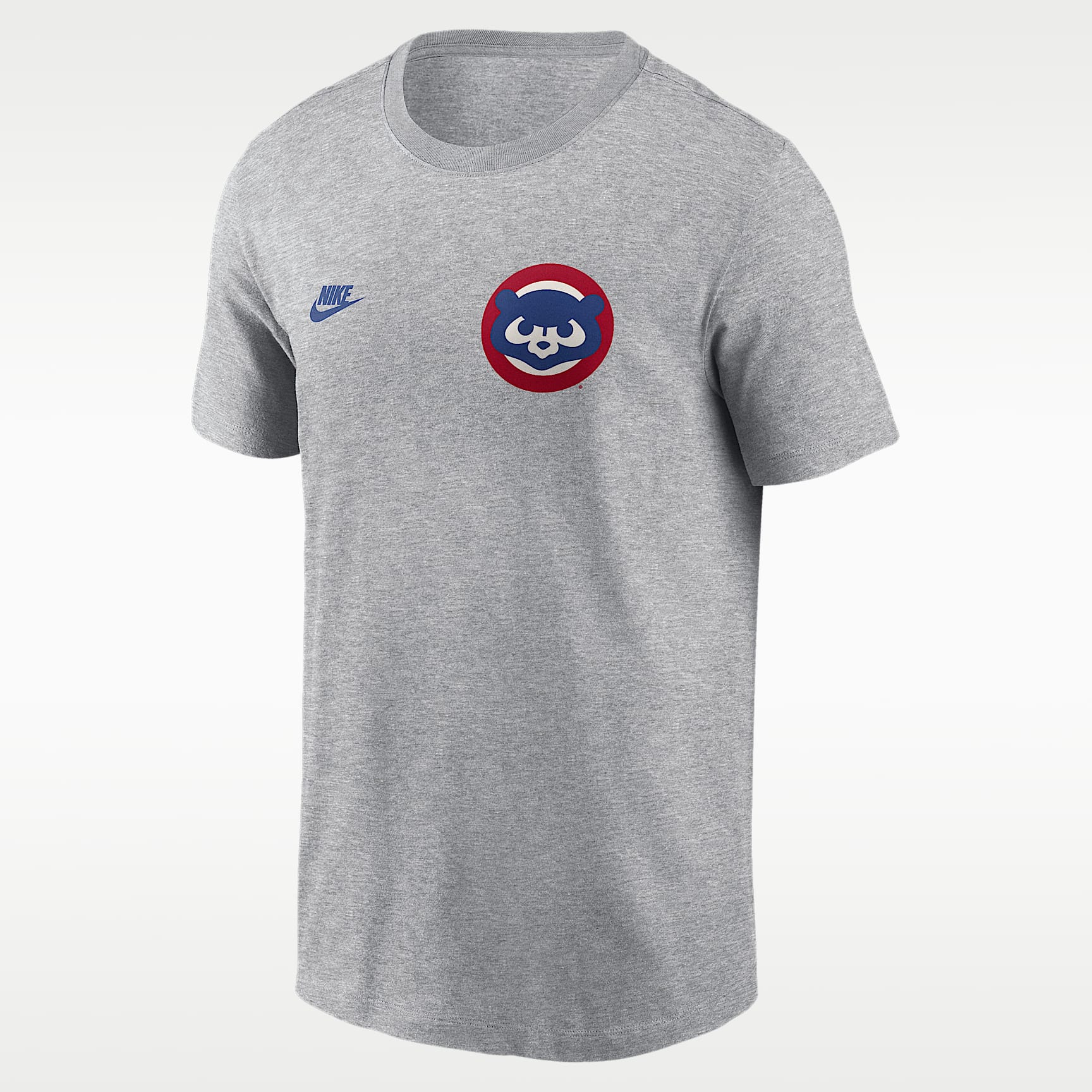Chicago Cubs Cooperstown 2-Hit Large Logo Men's Nike MLB T-Shirt