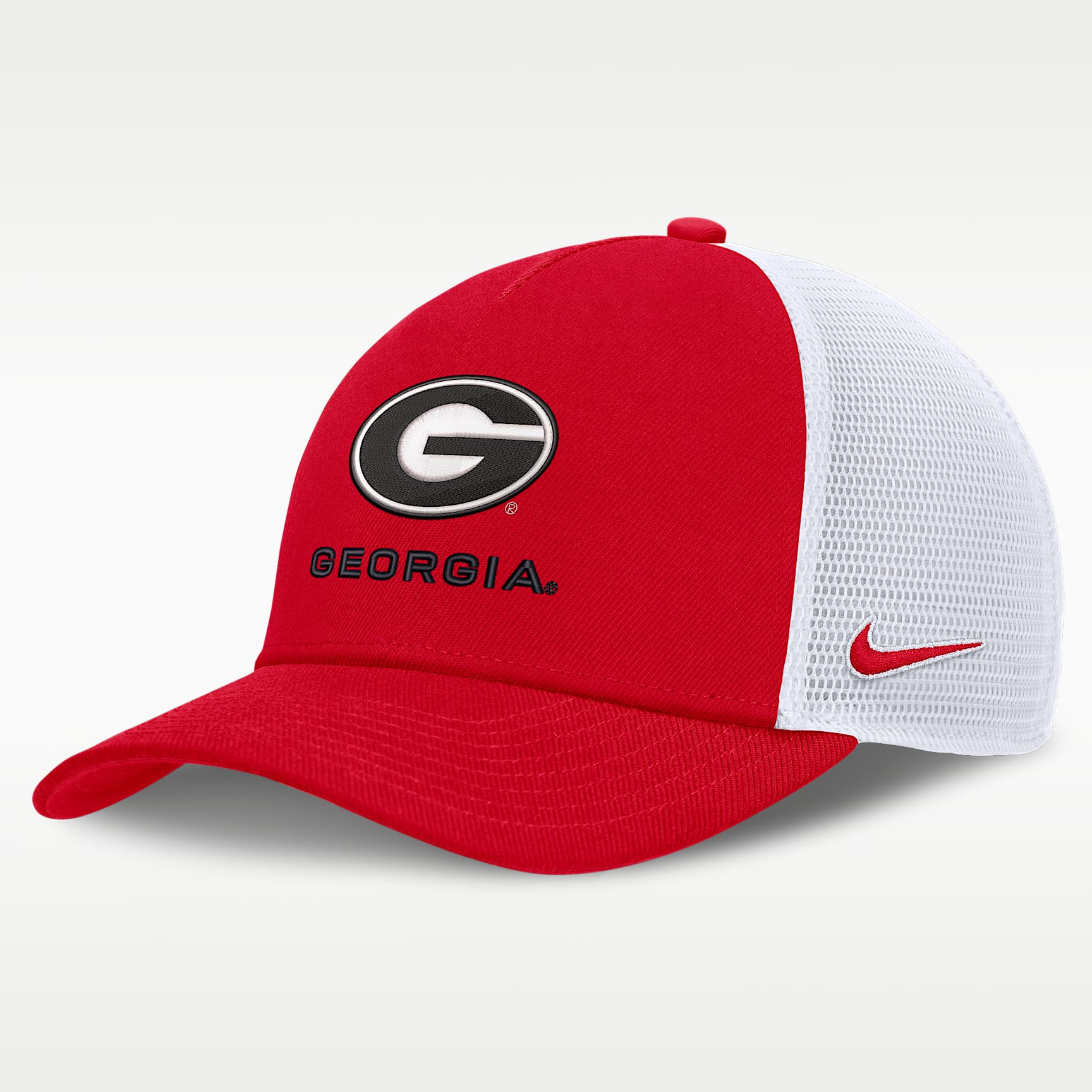 Gorra de rejilla universitaria Nike ajustable para hombre Georgia Sideline Rise Gameday