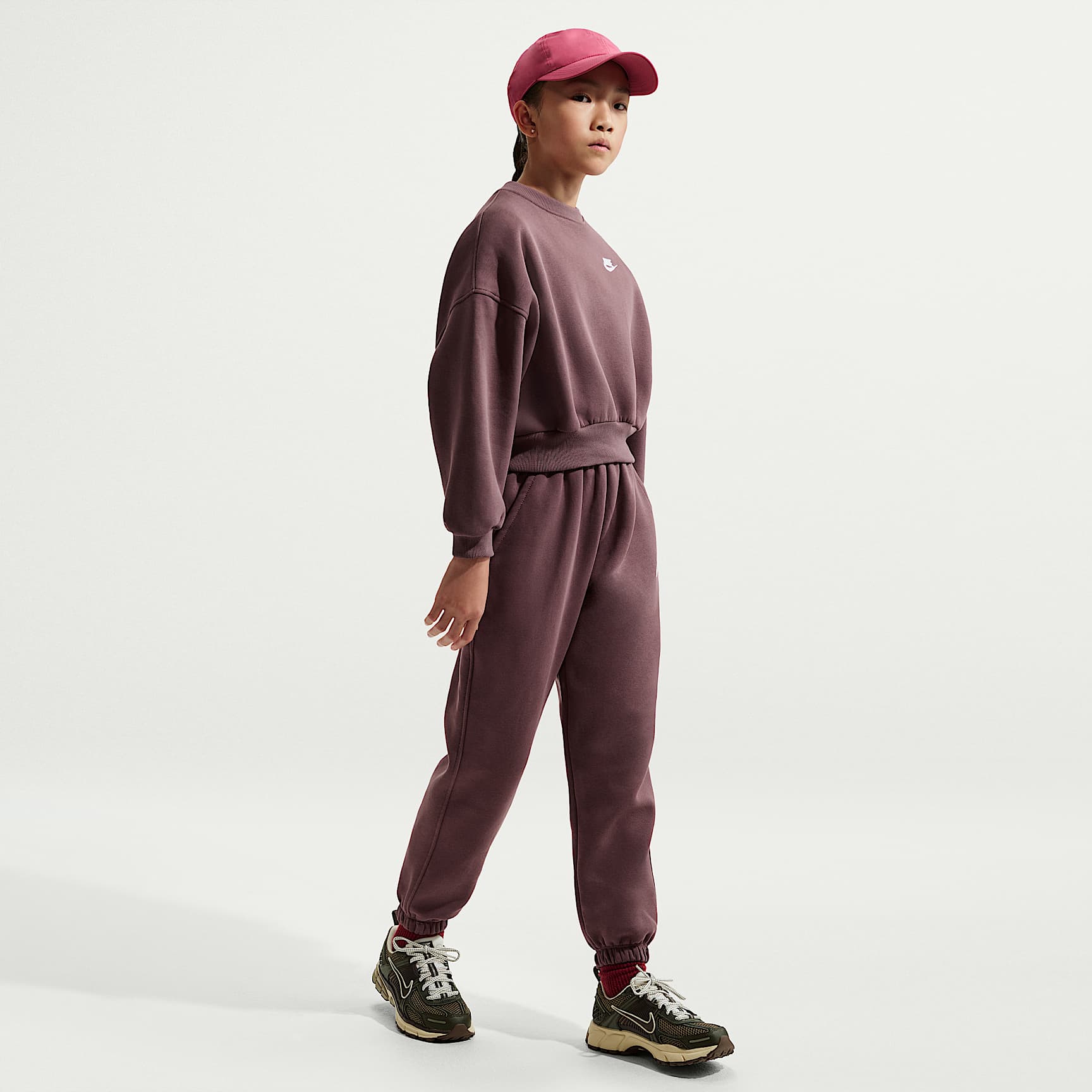 Pants holgados para niños talla grande Nike Sportswear Club Fleece