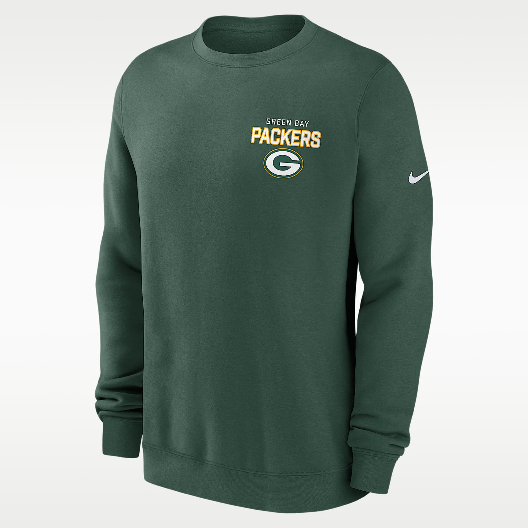 Green Bay Packers Draw Block Club Men's Nike NFL Pullover Crew