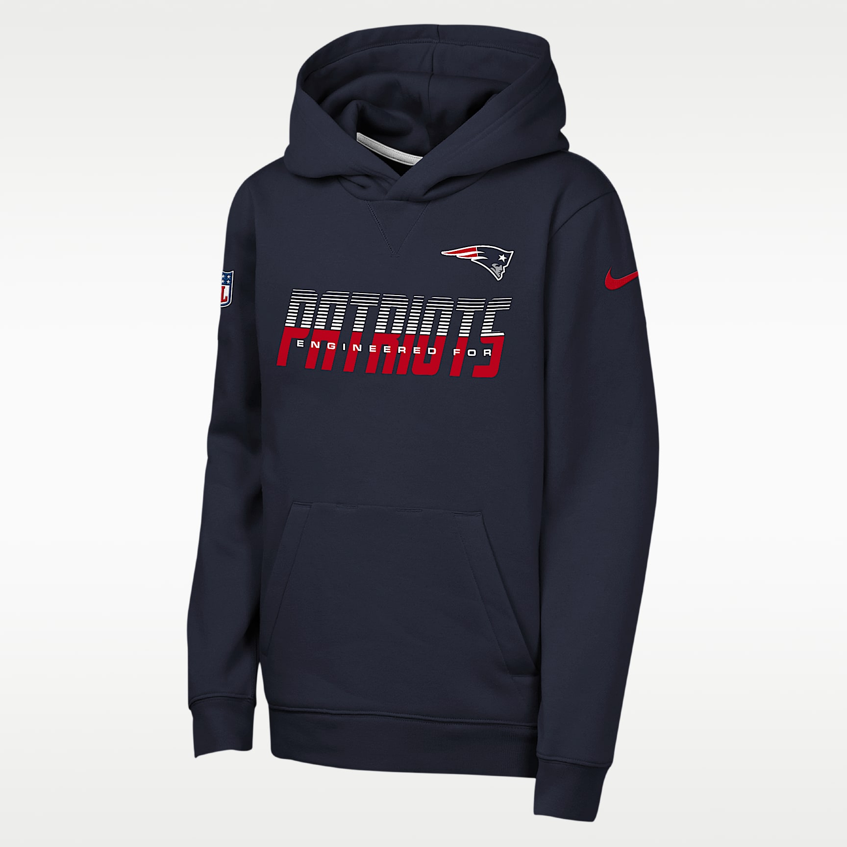 New England Patriots Sideline Big Kids' Nike NFL Pullover Hoodie