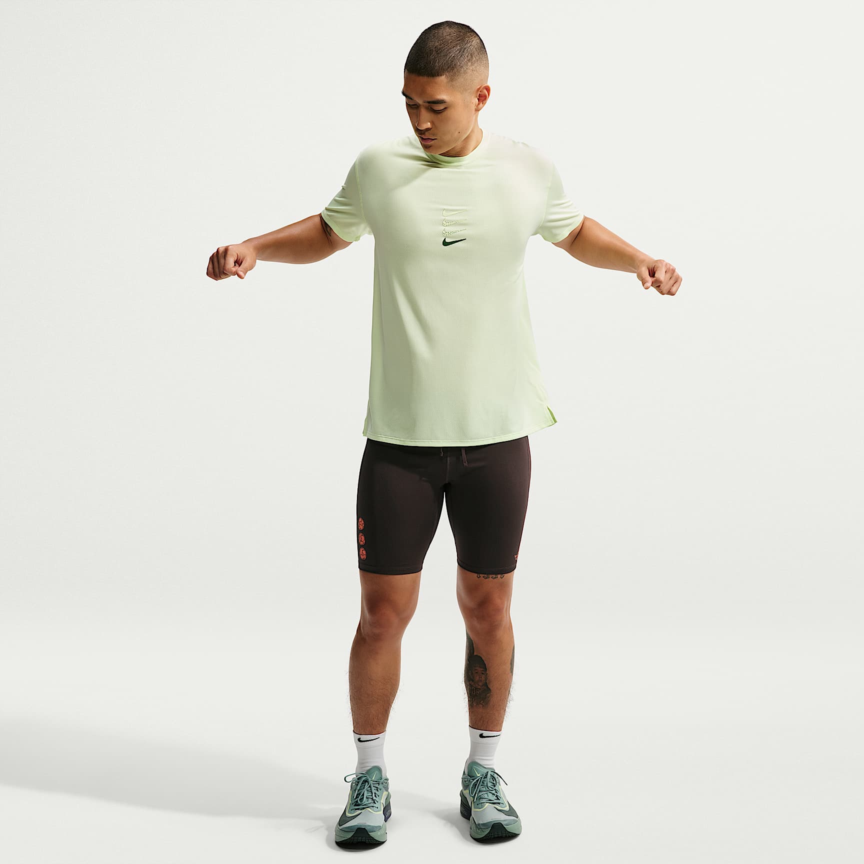 Nike Fast Men's Dri-FIT Brief-Lined Running 1/2-Length Tights