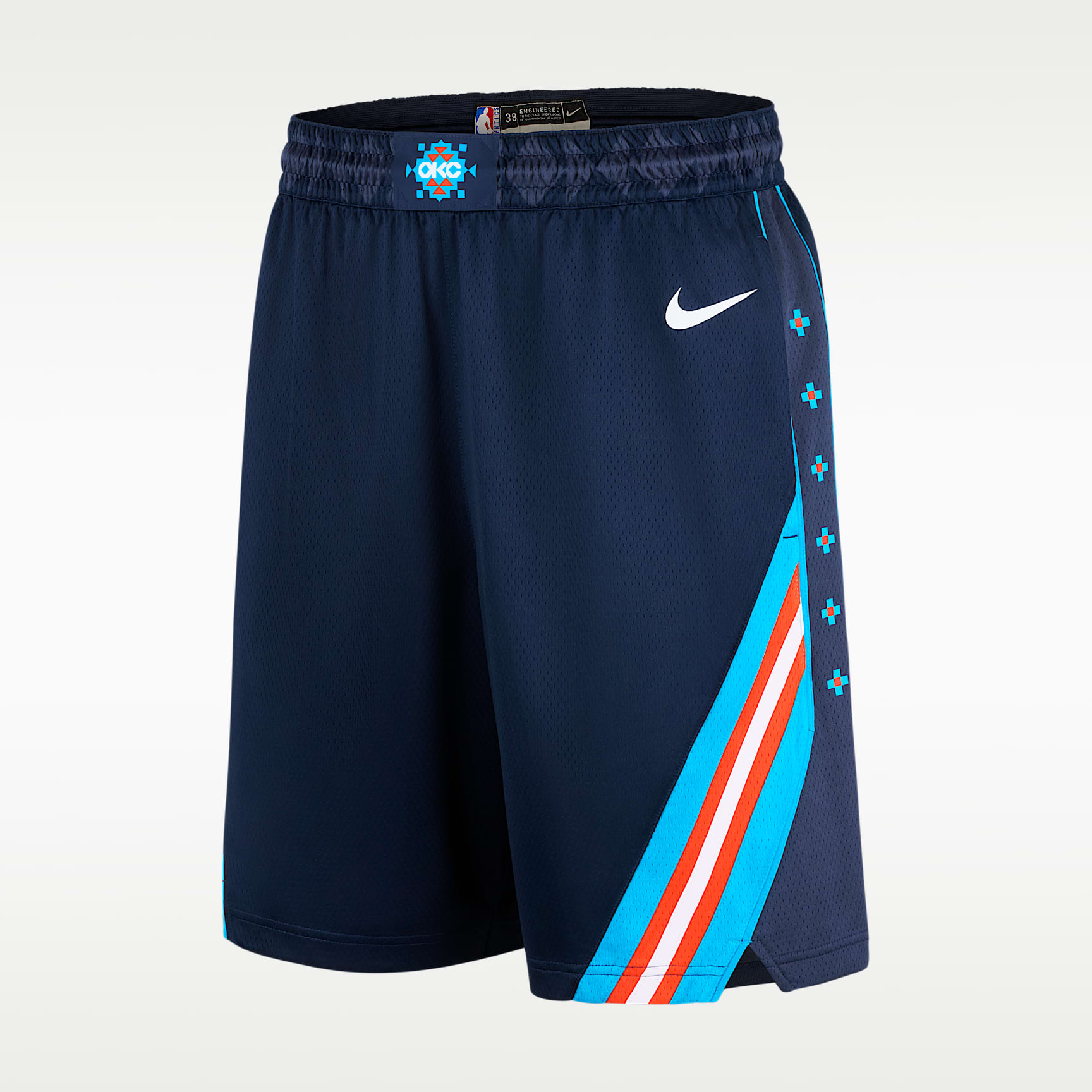 Shorts de alero polivalente Nike Dri-FIT NBA para hombre de los Oklahoma City Thunder de la colección City Edition