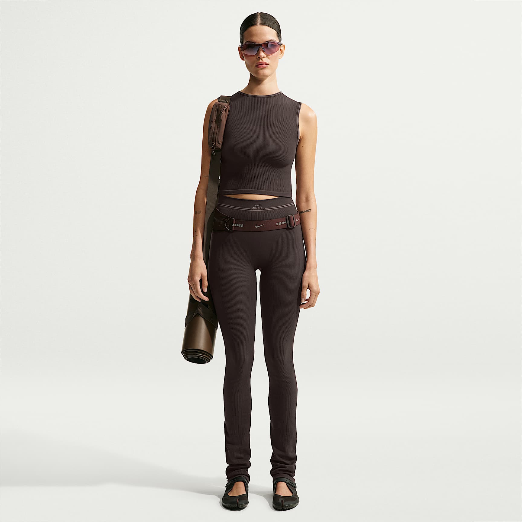 Raka leggings NikeSKIMS Ribbed Seamless 86 cm för kvinnor