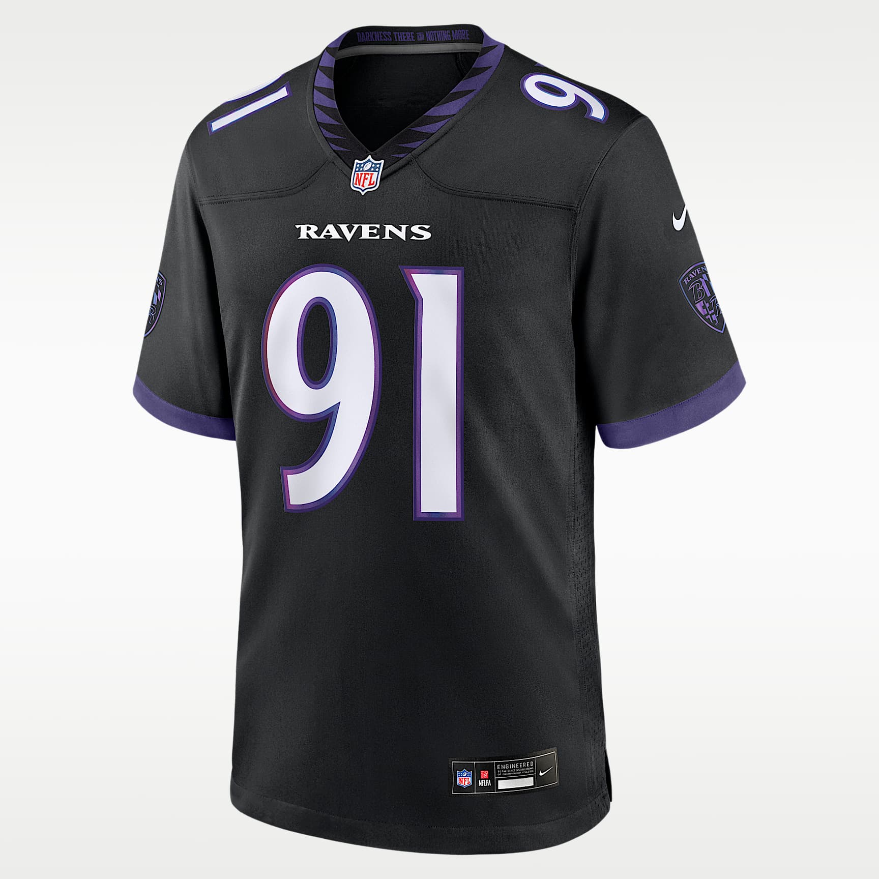 Trey Hendrickson Baltimore Ravens Men's Nike NFL Game Jersey