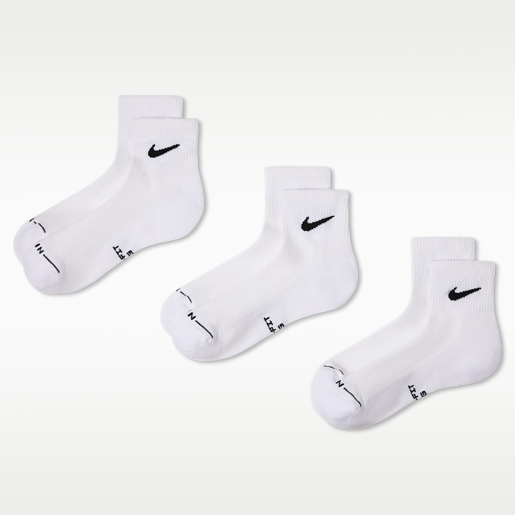 Nike Everyday Elevated Ankle Socks (3 Pairs)