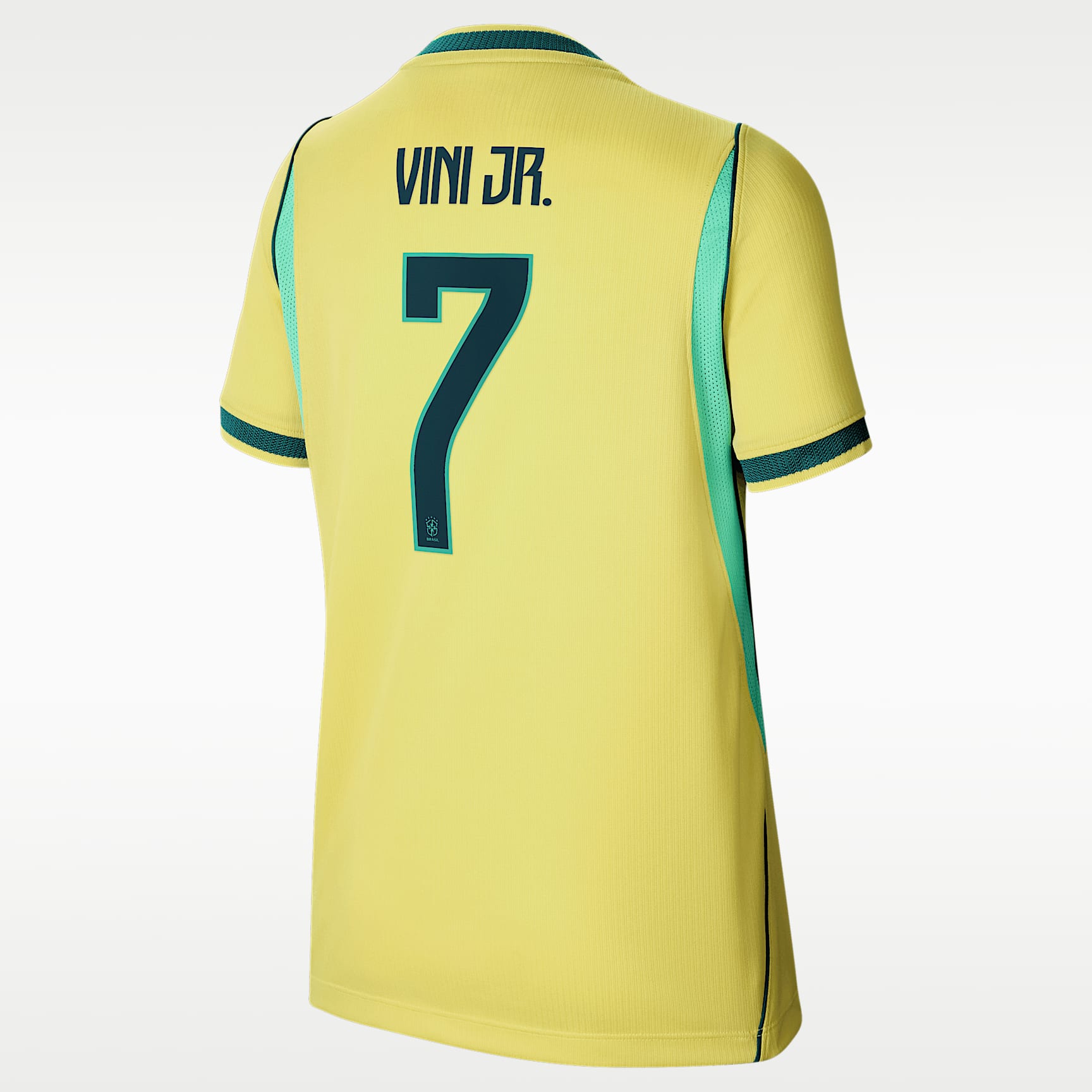 Vinícius Júnior Brazil National Team 2026 Stadium Home Big Kids' Nike Dri-FIT Soccer Jersey