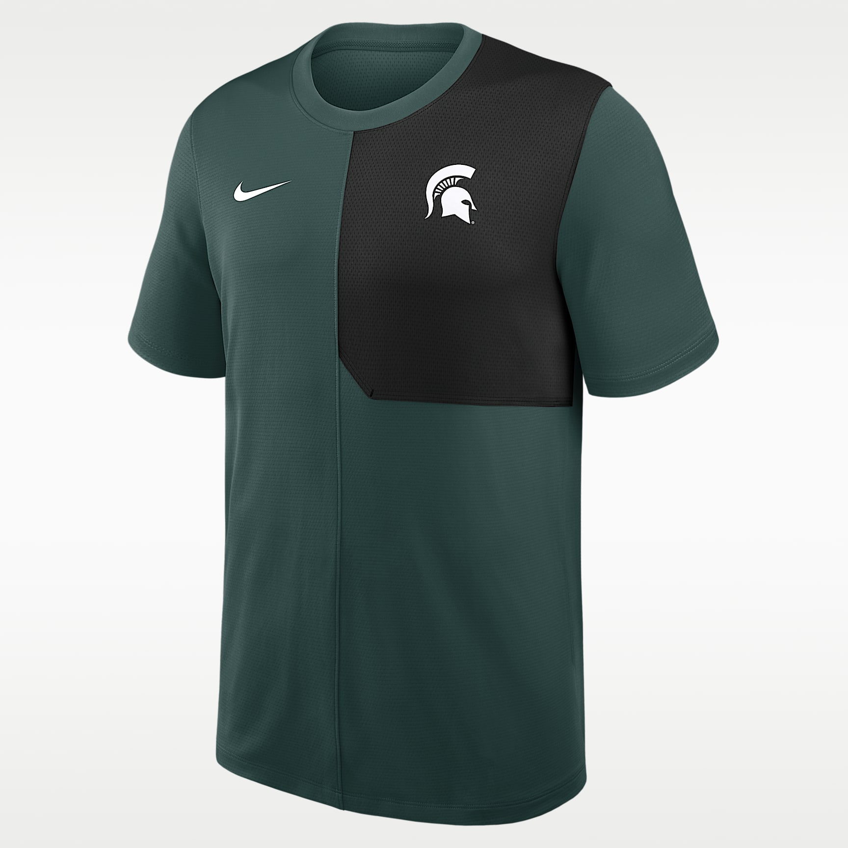 Playera universitaria Nike Dri-FIT para hombre Michigan State Sideline Coach