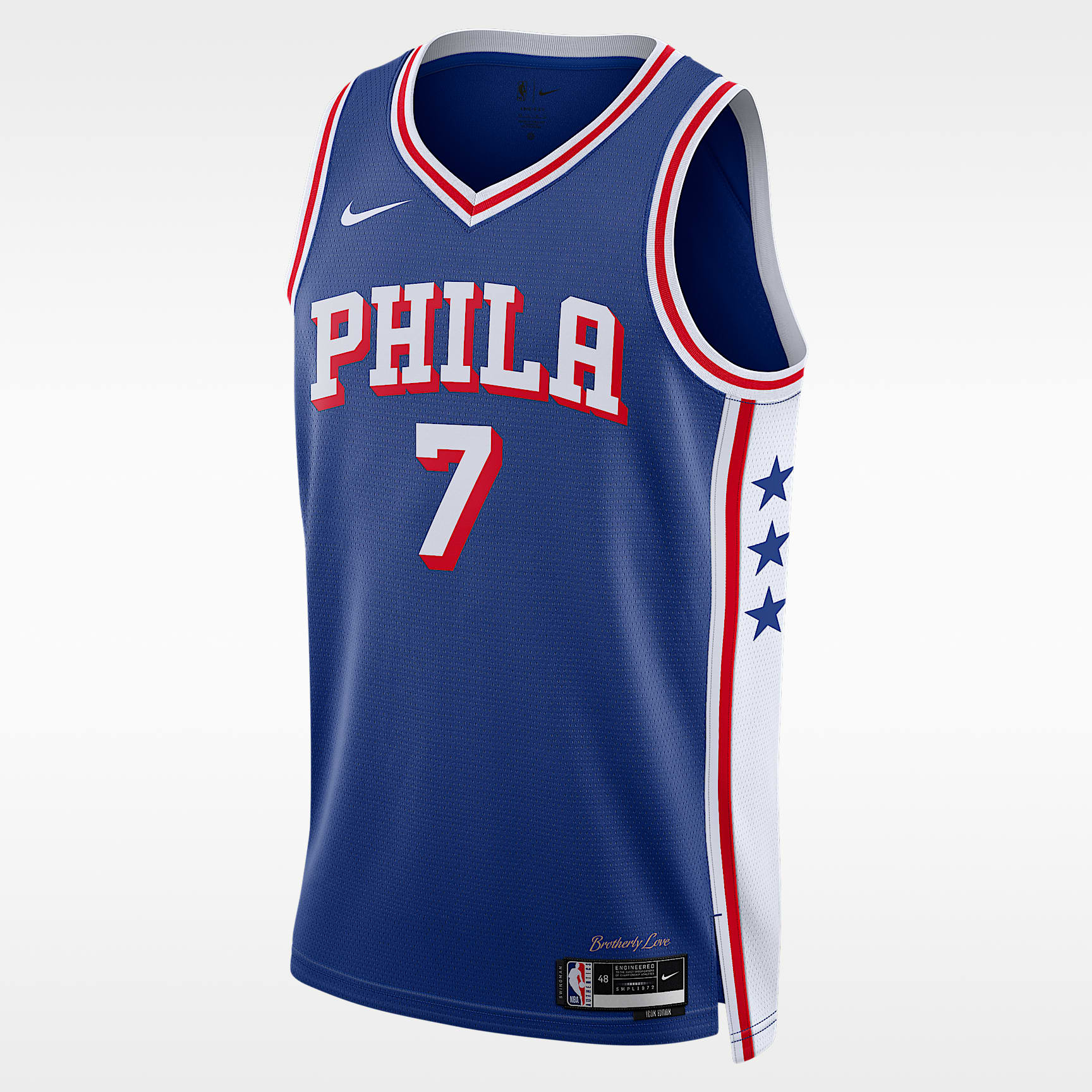 Jaylen Brown Philadelphia 76ers Icon Edition Men's Nike Dri-FIT NBA Swingman Jersey