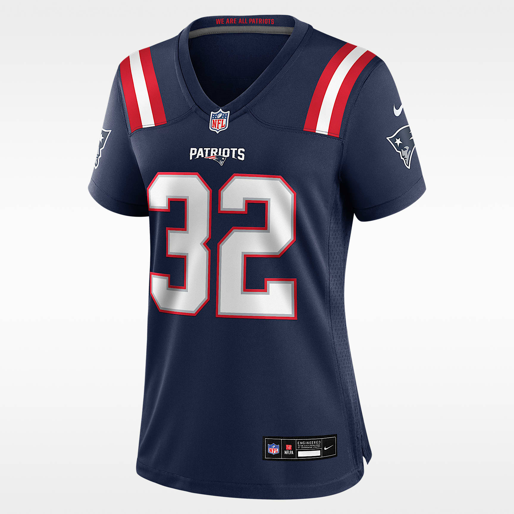 Jersey Nike de la NFL Game para mujer TreVeyon Henderson New England Patriots