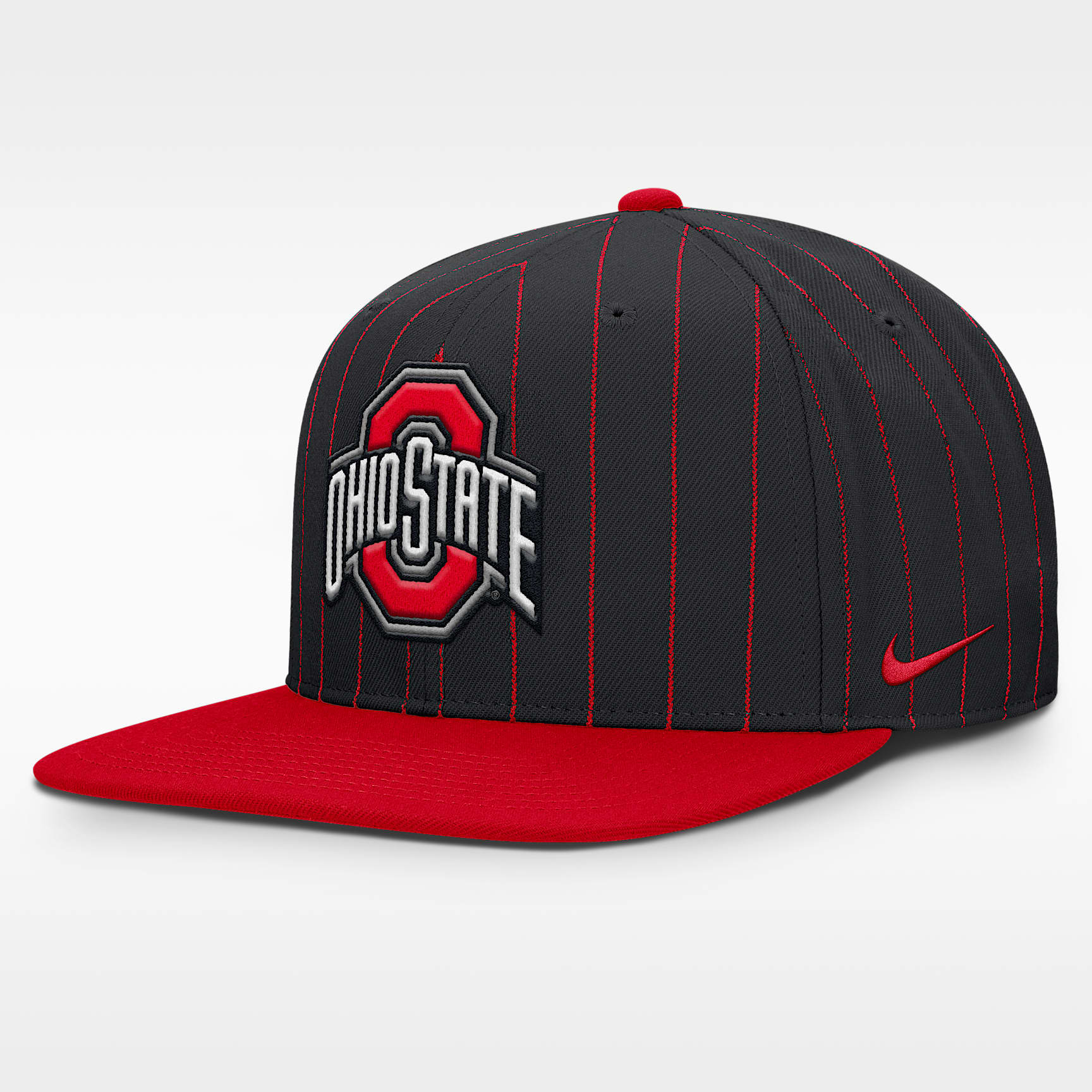 Ohio State Primetime Pin Stripe 2-Tone Men's Nike Dri-FIT College Adjustable Hat