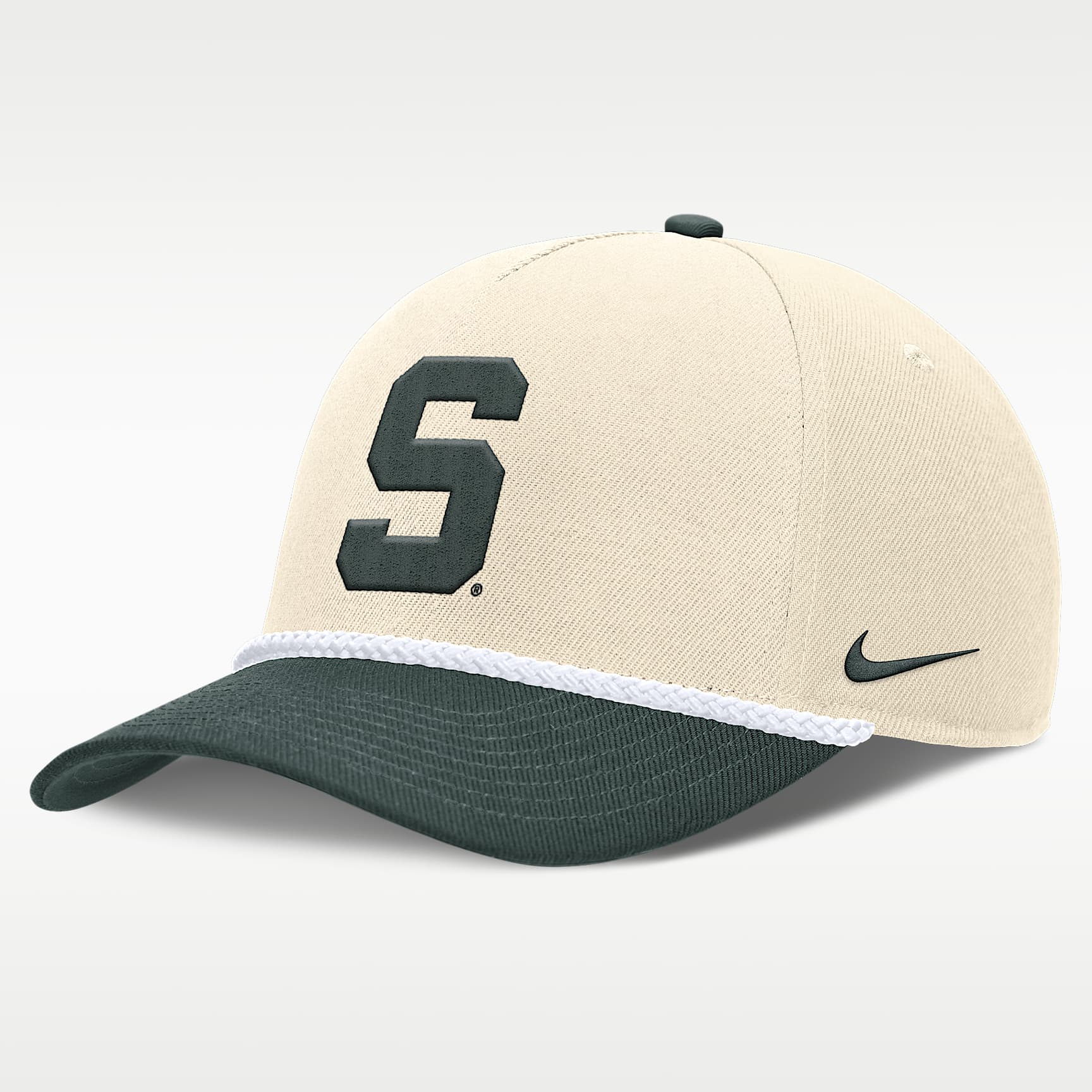 Michigan State Primetime Rope 2-Tone Rise Men's Nike College Adjustable Hat