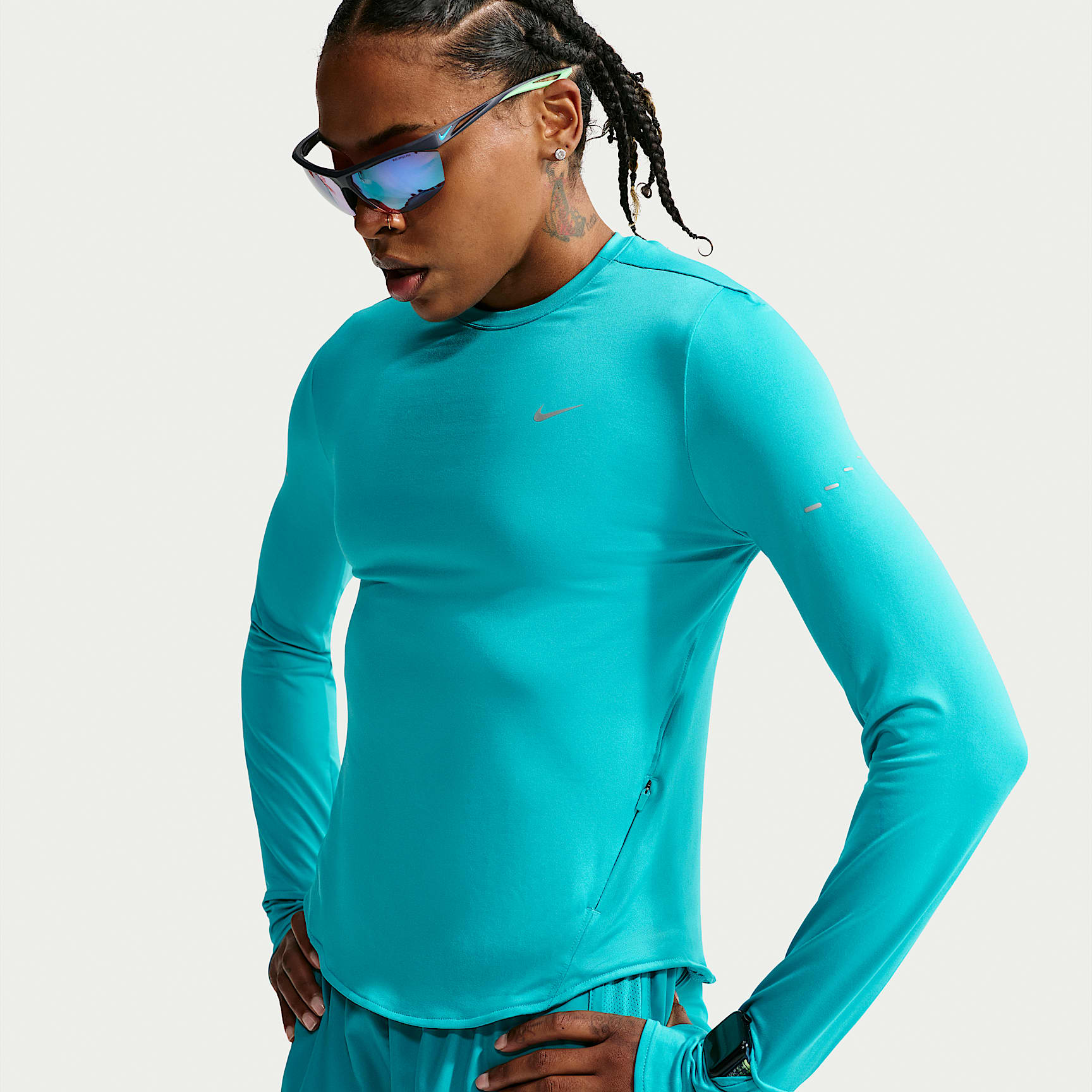 Nike Swift Women's Dri-FIT UV Long-Sleeve Crew-Neck Running Top