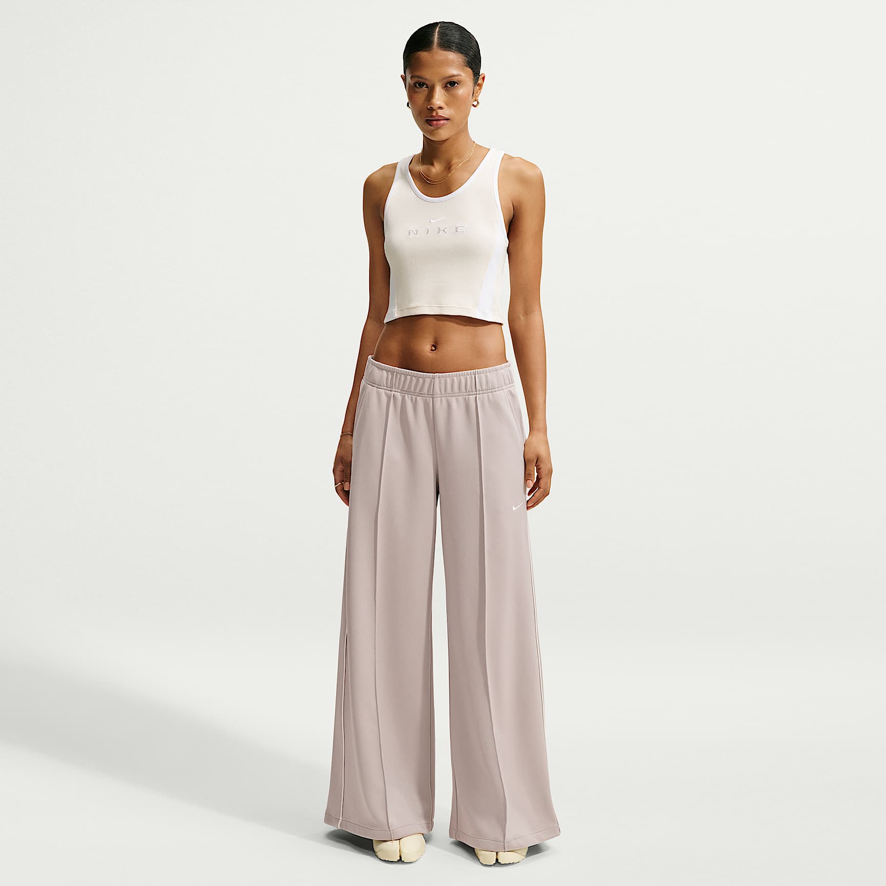 Nike Sportswear Women's Mid-Rise Wide-Leg Track Pants