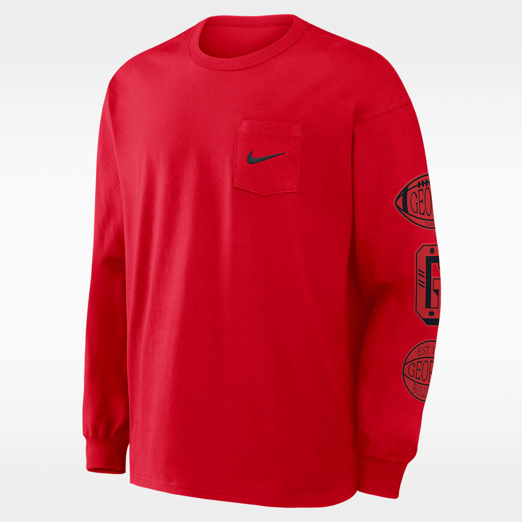 Georgia Academic Max90 Pocket Men's Nike College Long-Sleeve T-Shirt