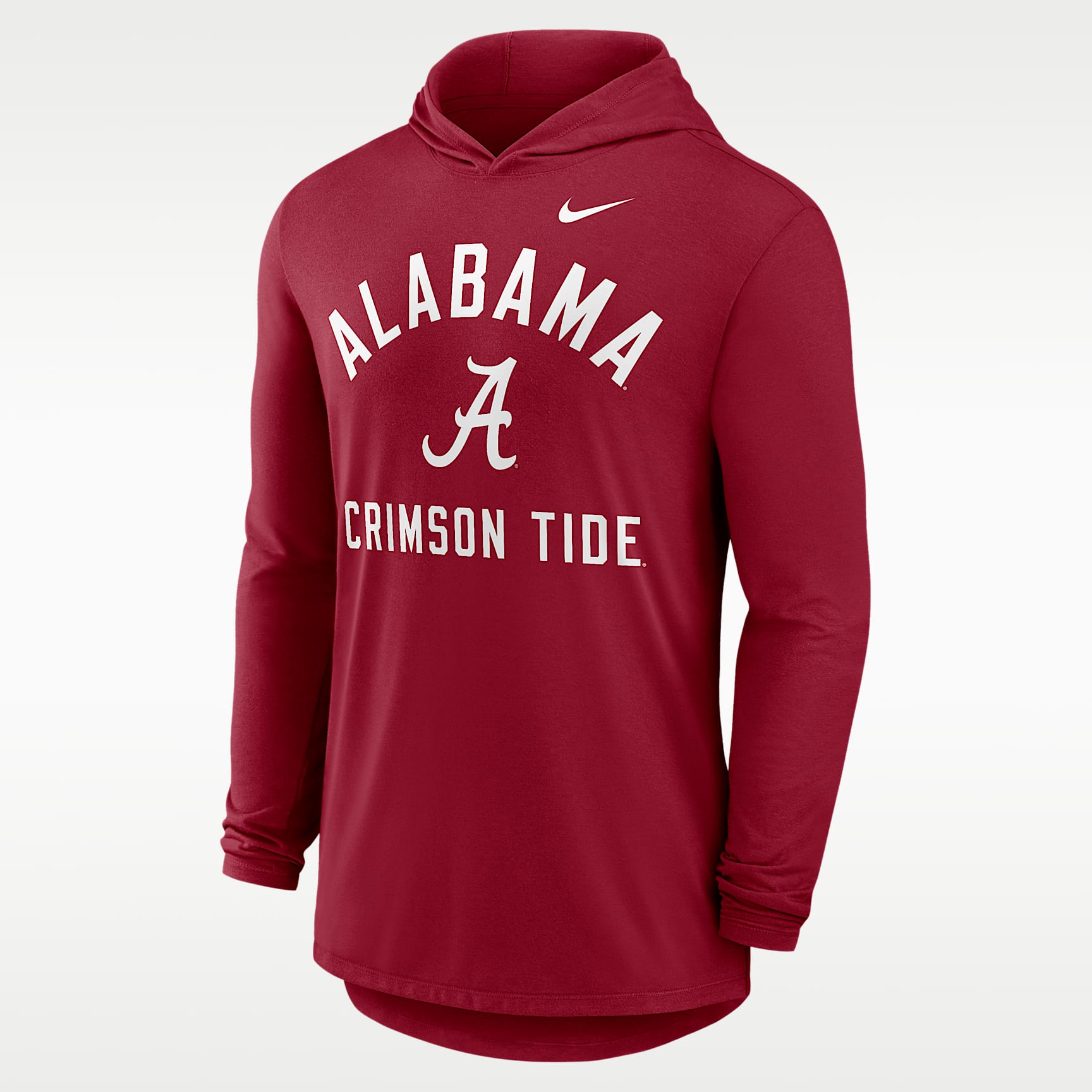 Alabama Campus Arch Men's Nike Dri-FIT College Long-Sleeve Hooded T-Shirt
