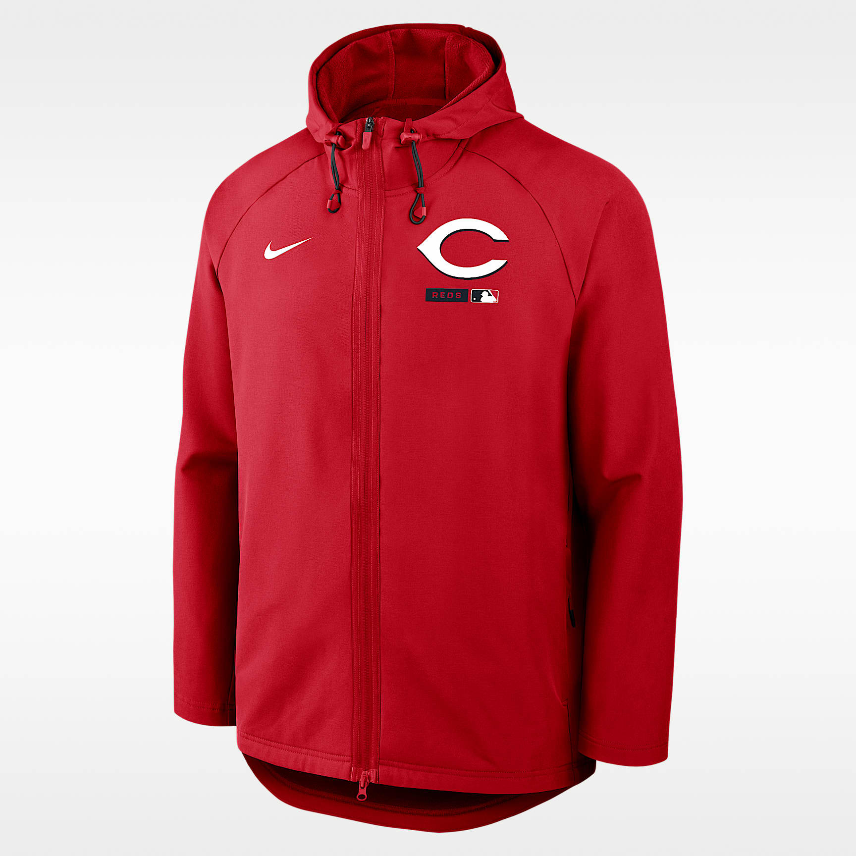 Cincinnati Reds Authentic Collection Men's Nike Therma-FIT MLB Full-Zip Hooded Jacket