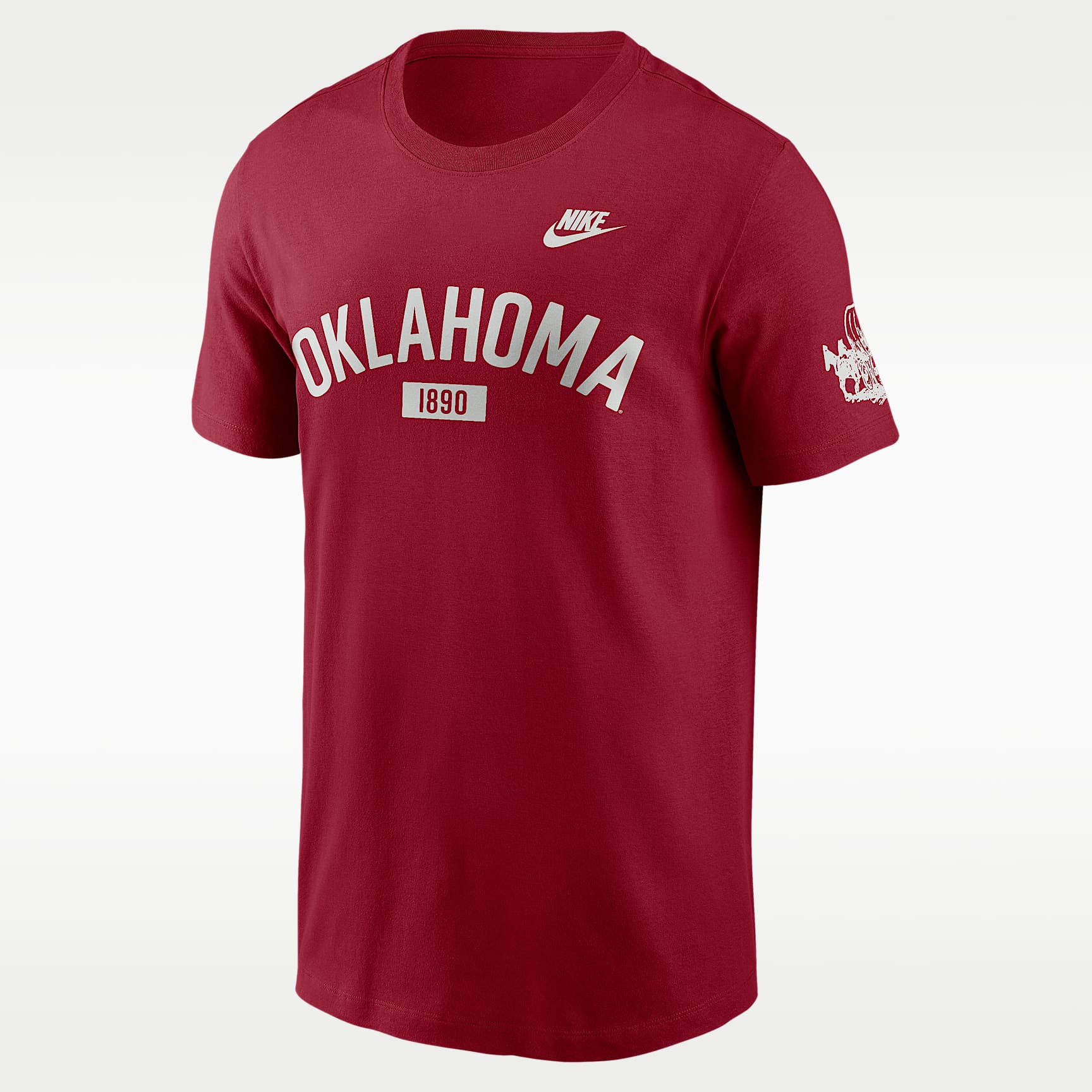Oklahoma Legacy Arch 2-Hit Men's Nike College T-Shirt