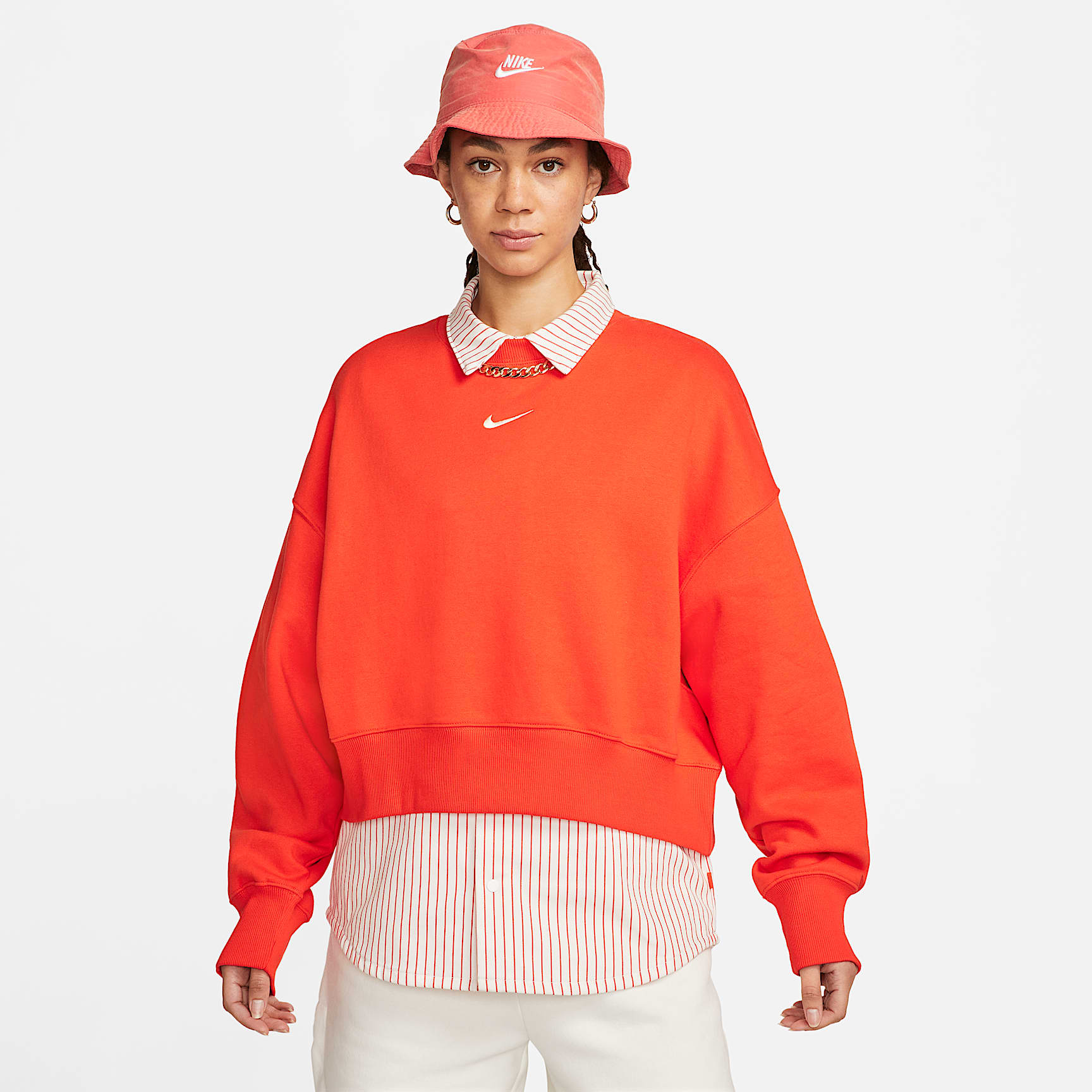 Sudadera sin cierre de cuello redondo extra oversized para mujer Nike Sportswear Phoenix Fleece