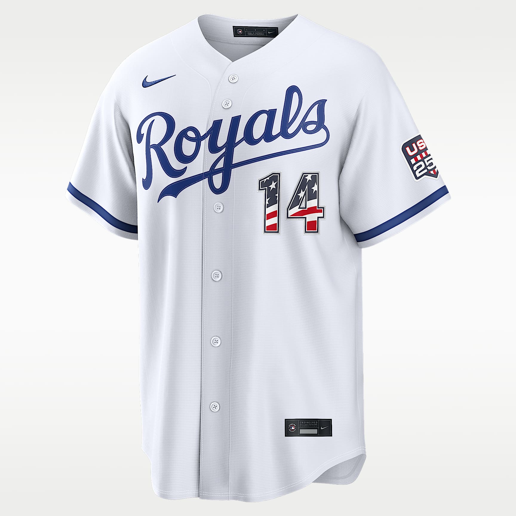 Jac Caglianone Kansas City Royals USA 250 Men's Nike MLB Stadium Jersey