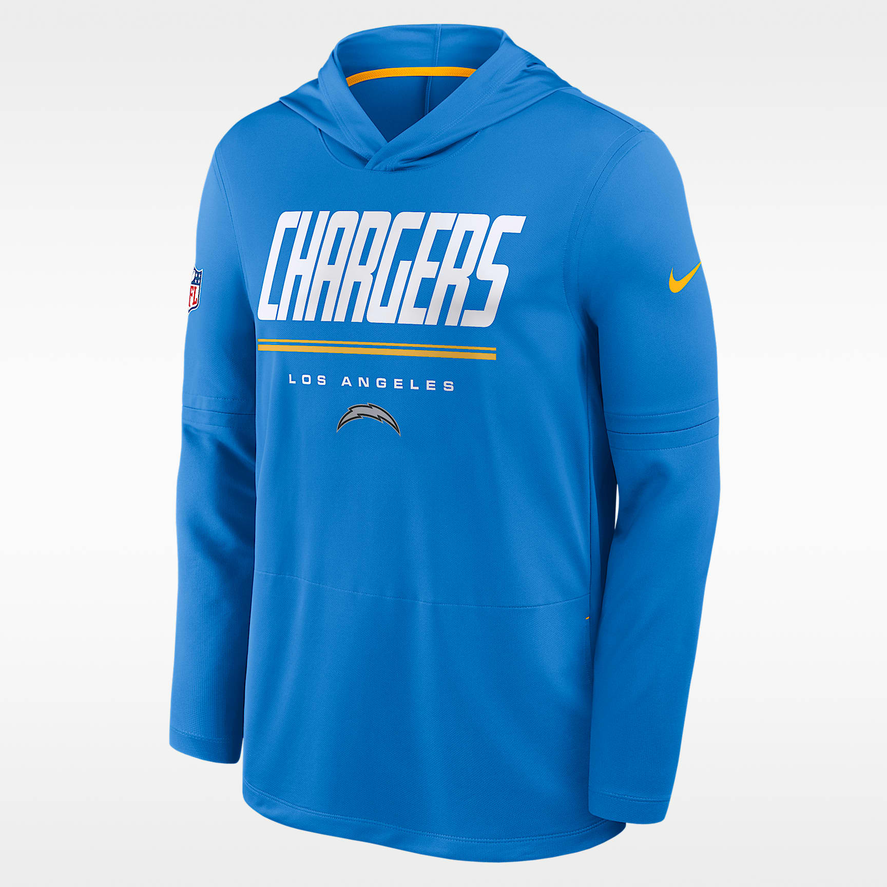 Los Angeles Chargers Sideline Men's Nike Dri-FIT NFL Long-Sleeve Hooded Top
