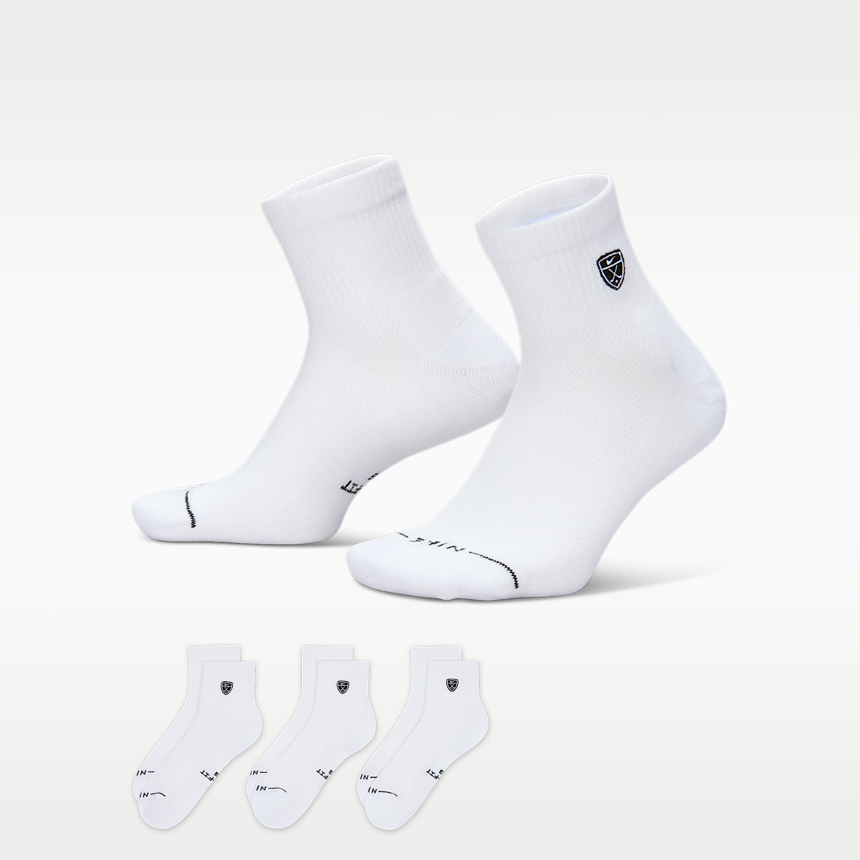 Nike Everyday Elevated Golf Ankle Socks (3 Pairs)