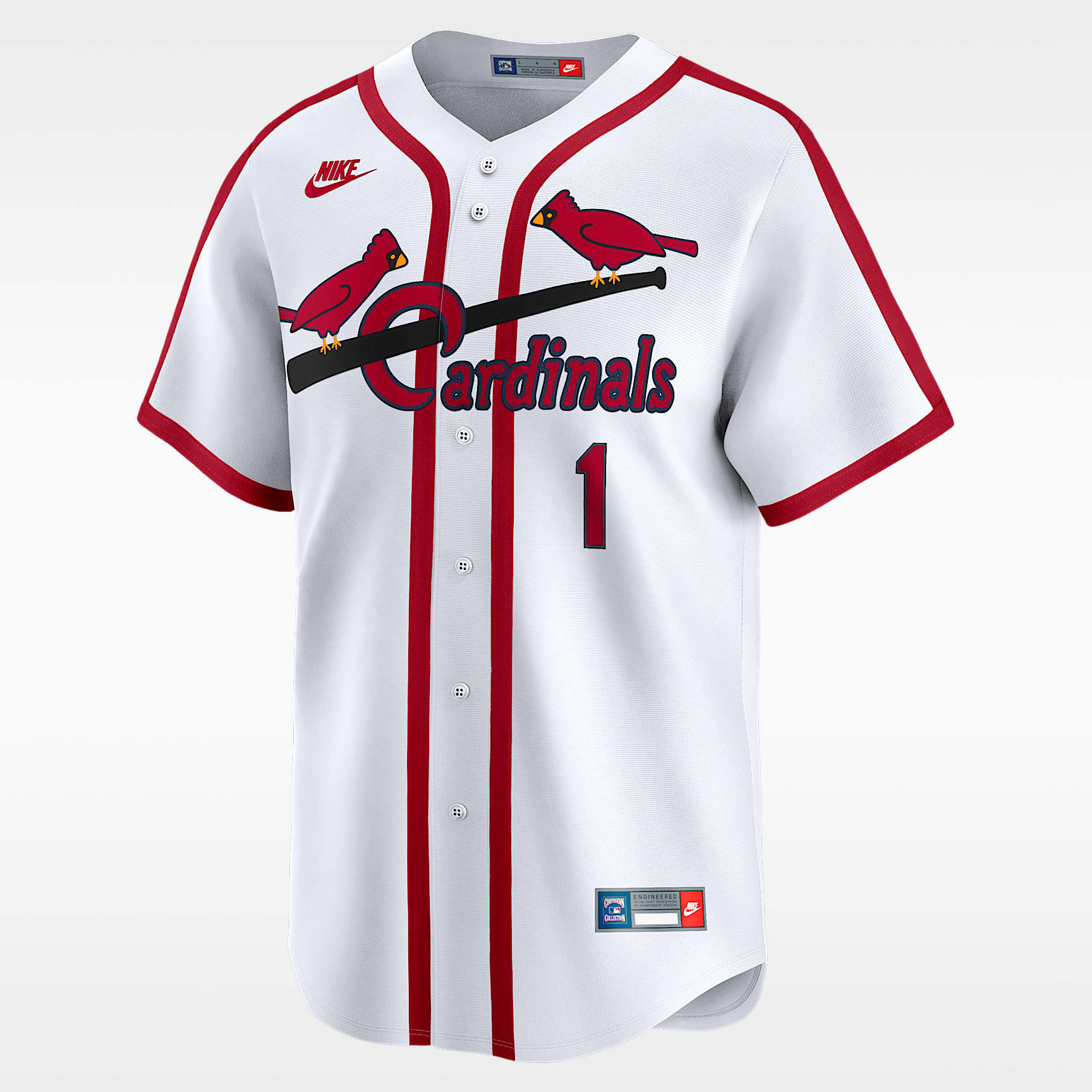 Ozzie Smith St. Louis Cardinals Cooperstown Men's Nike Dri-FIT ADV MLB Limited Jersey