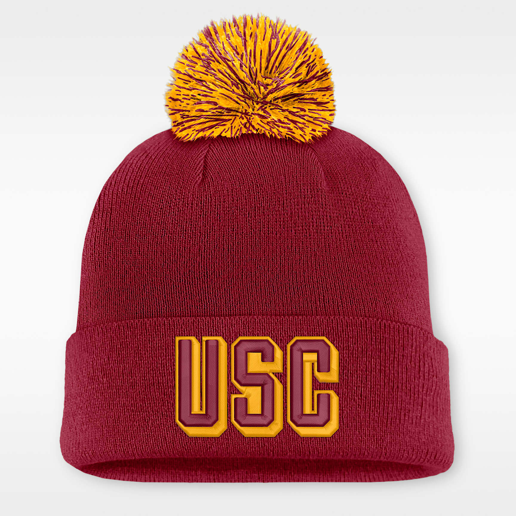 Gorro con dobladillo universitario Nike para hombre USC Peak