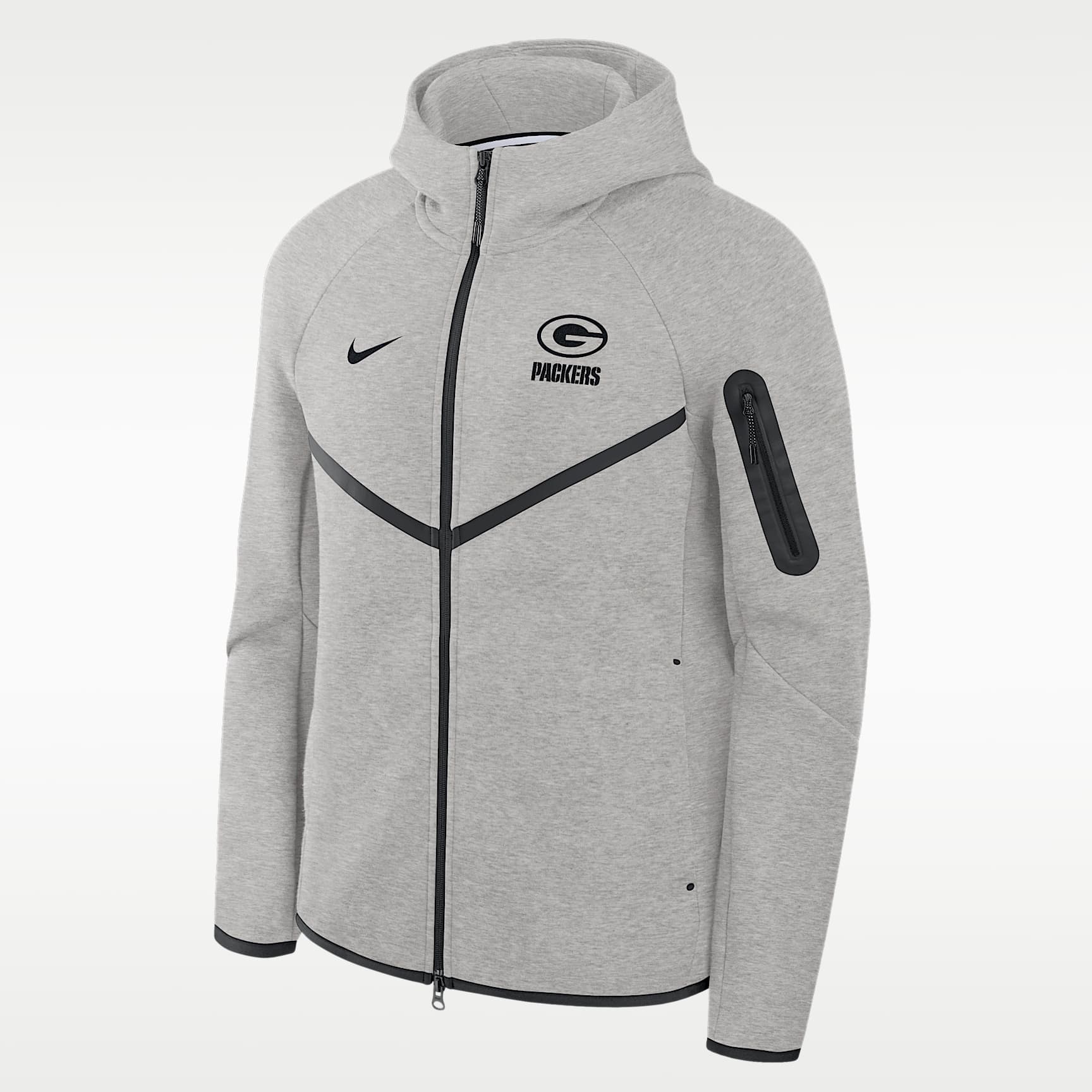Green Bay Packers Top Billing Tech Fleece Windrunner Men's Nike NFL Full-Zip Hooded Jacket