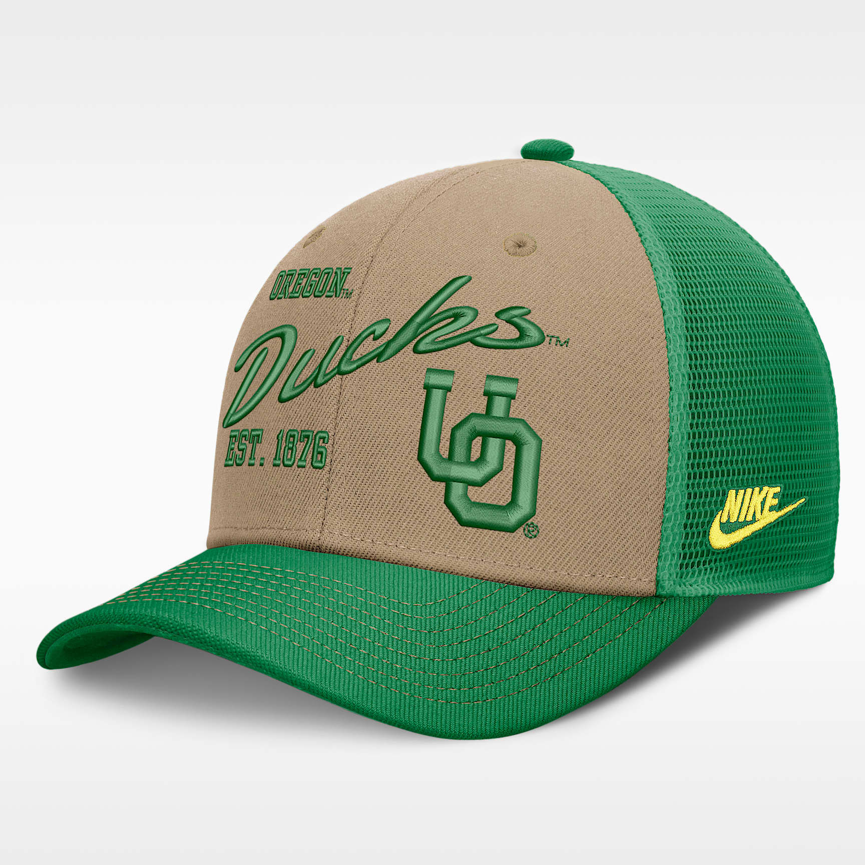 Oregon Legacy Rise Men's Nike Dri-FIT College Trucker Adjustable Hat
