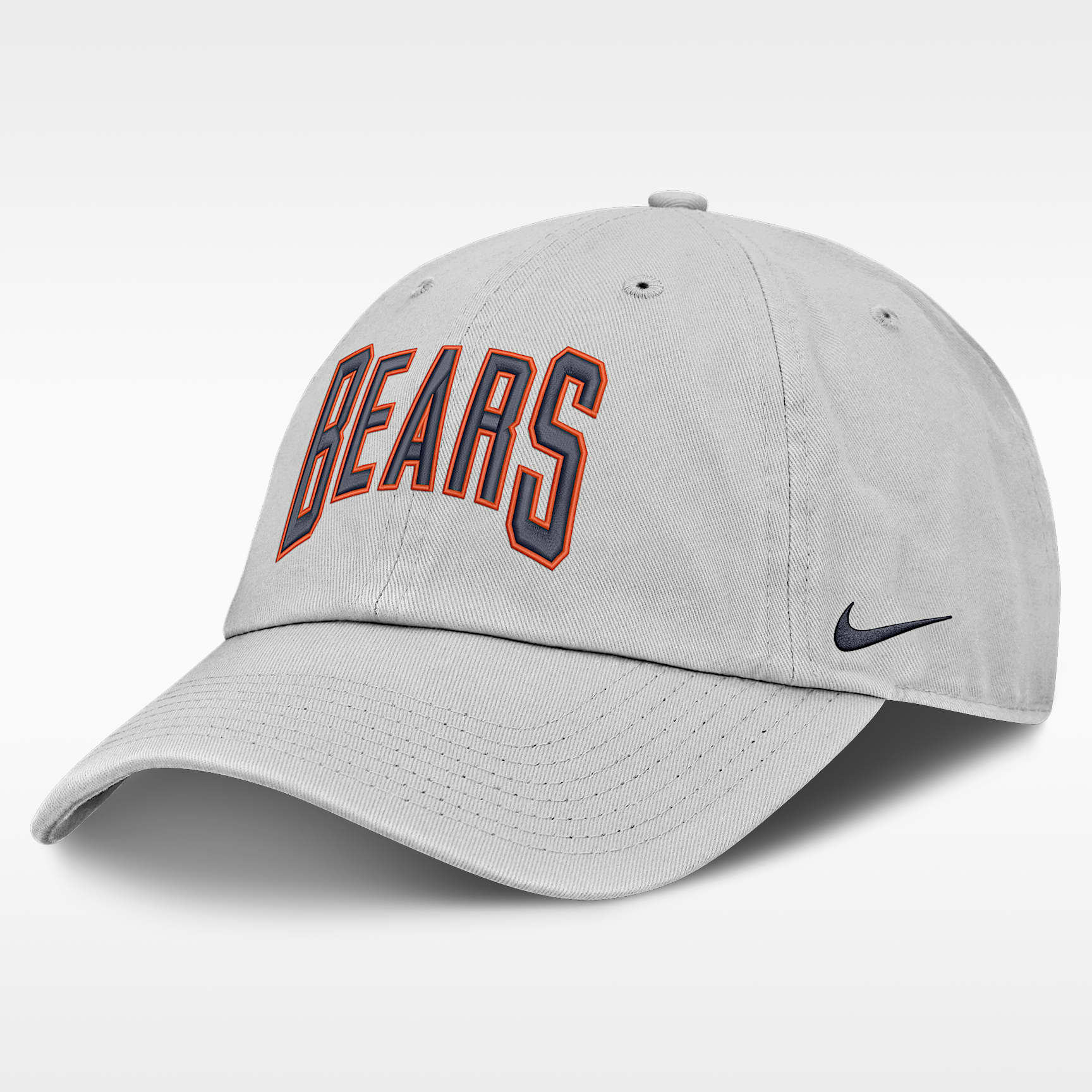 Gorra ajustable Nike de la NFL para hombre Chicago Bears Primetime Club Arched