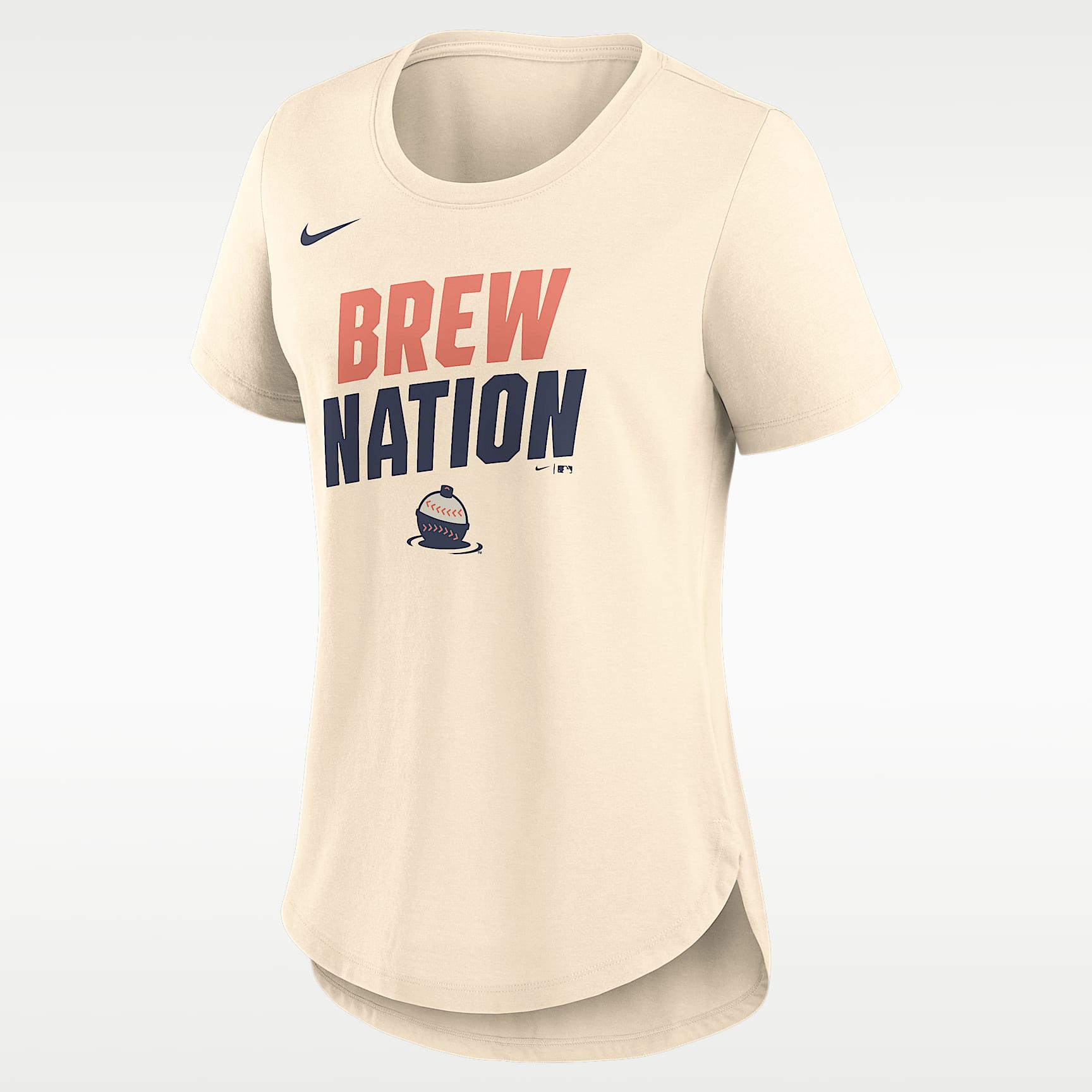 Milwaukee Brewers Team Phrase City Connect Lockup Women's Nike MLB T-Shirt