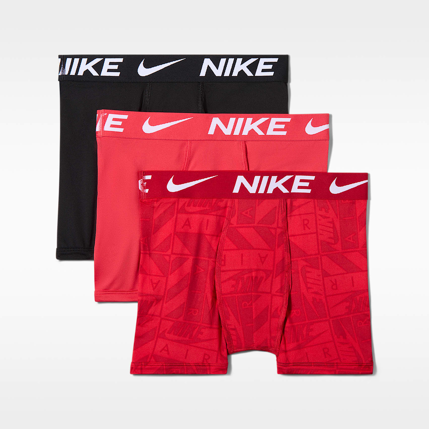 Nike Big Kids' Dri-FIT Micro Print Boxer Briefs (3-Pack)