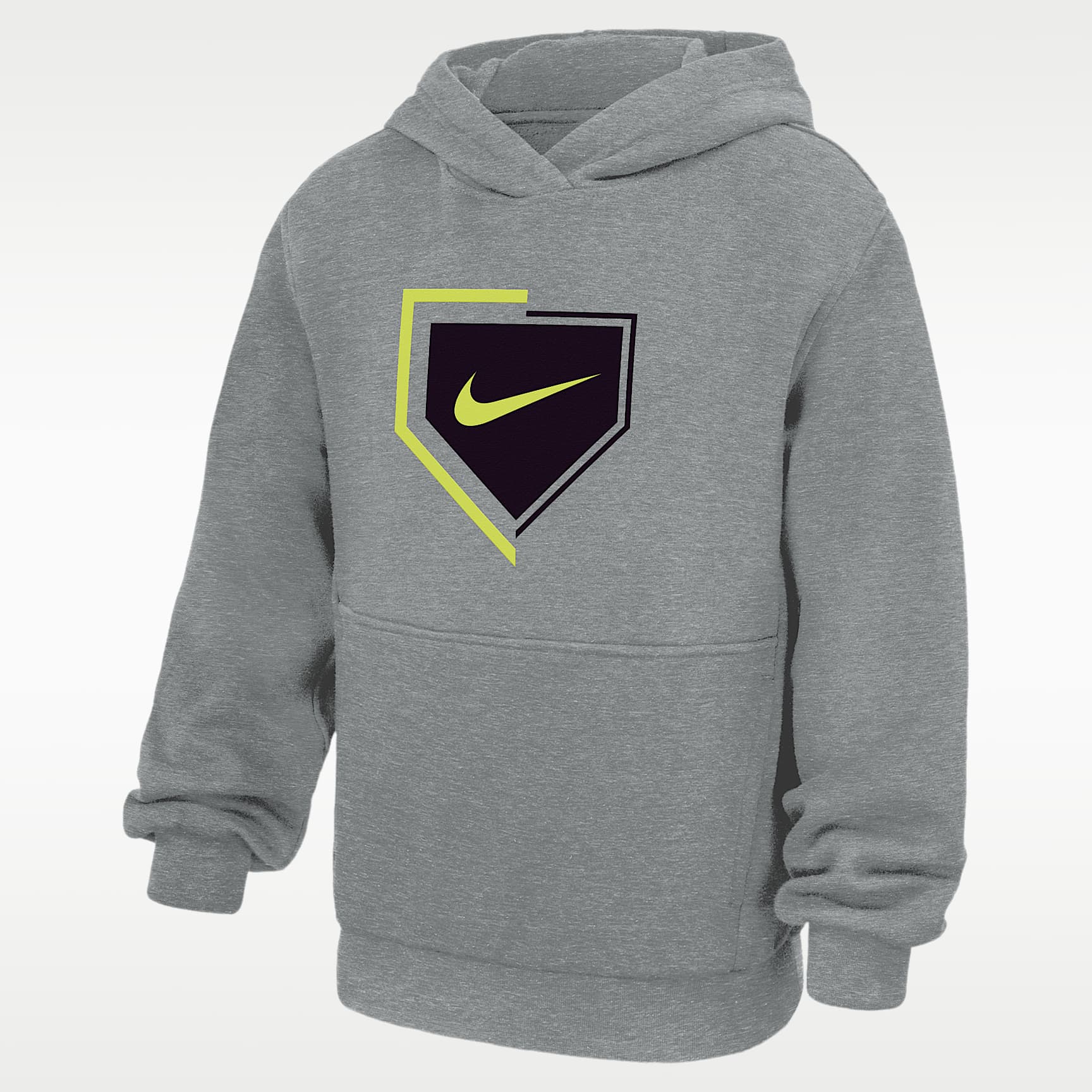 Sudadera con gorro sin cierre de béisbol de tejido Fleece para niños talla grande Nike Club
