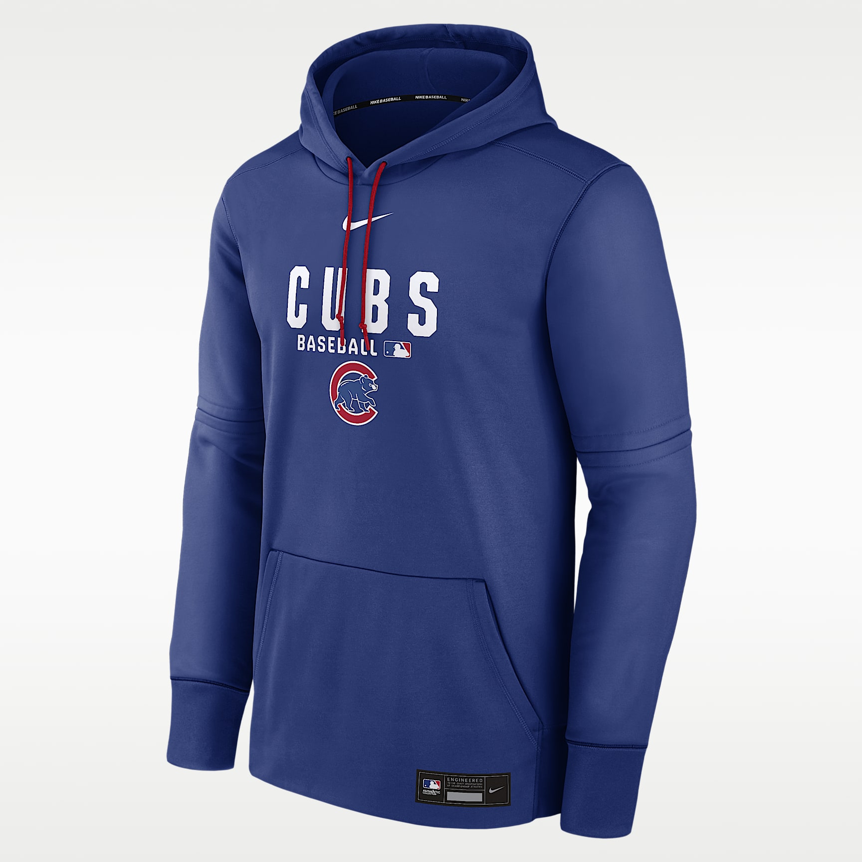 Chicago Cubs Authentic Collection Men's Nike Therma MLB Pullover Hoodie
