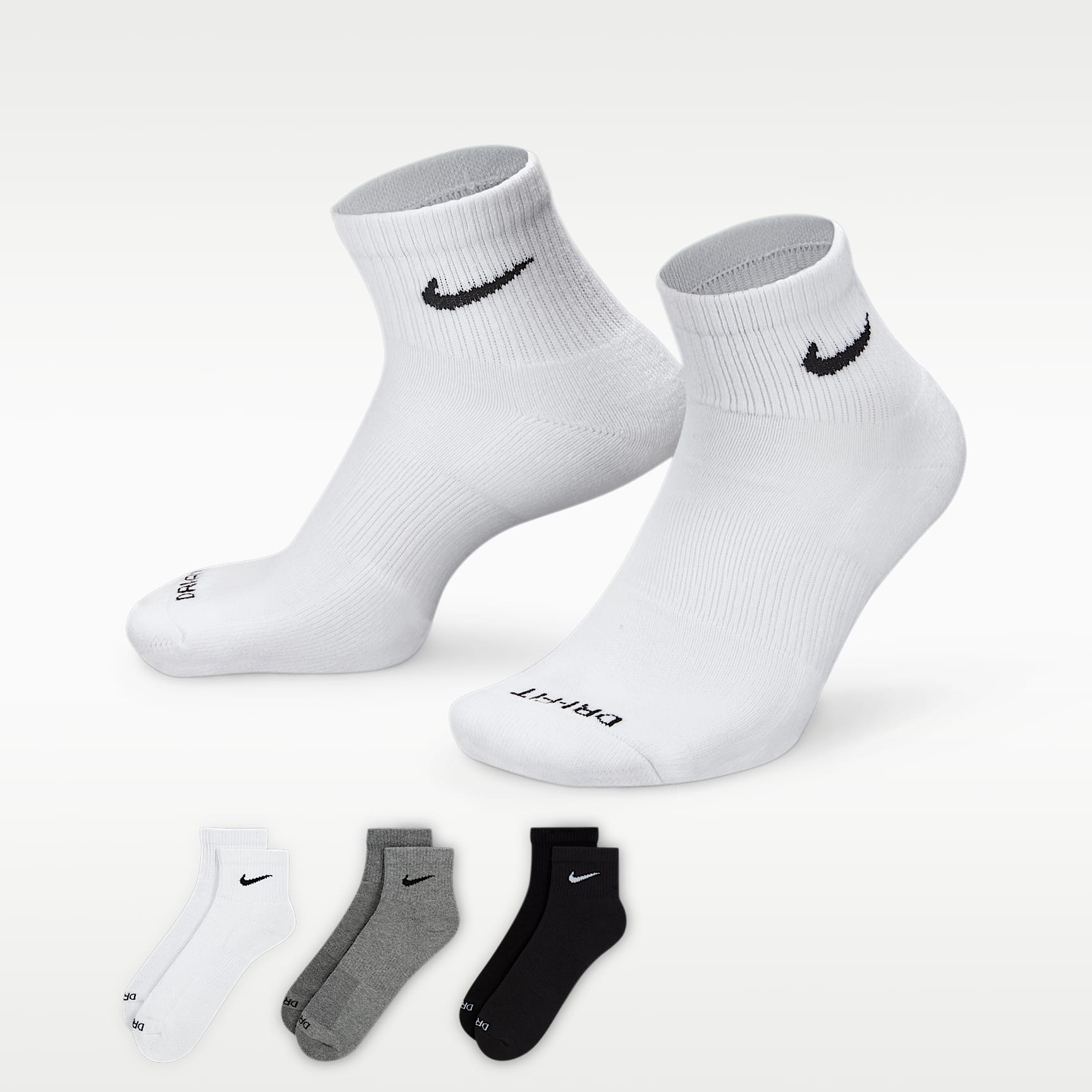 Nike Everyday Plus Cushioned Training Ankle Socks (3 Pairs)