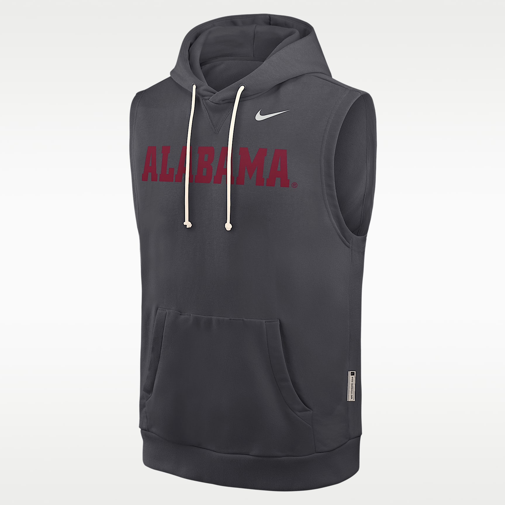 Sudadera con gorro sin cierre sin mangas universitaria Nike Dri-FIT para hombre Alabama Sideline