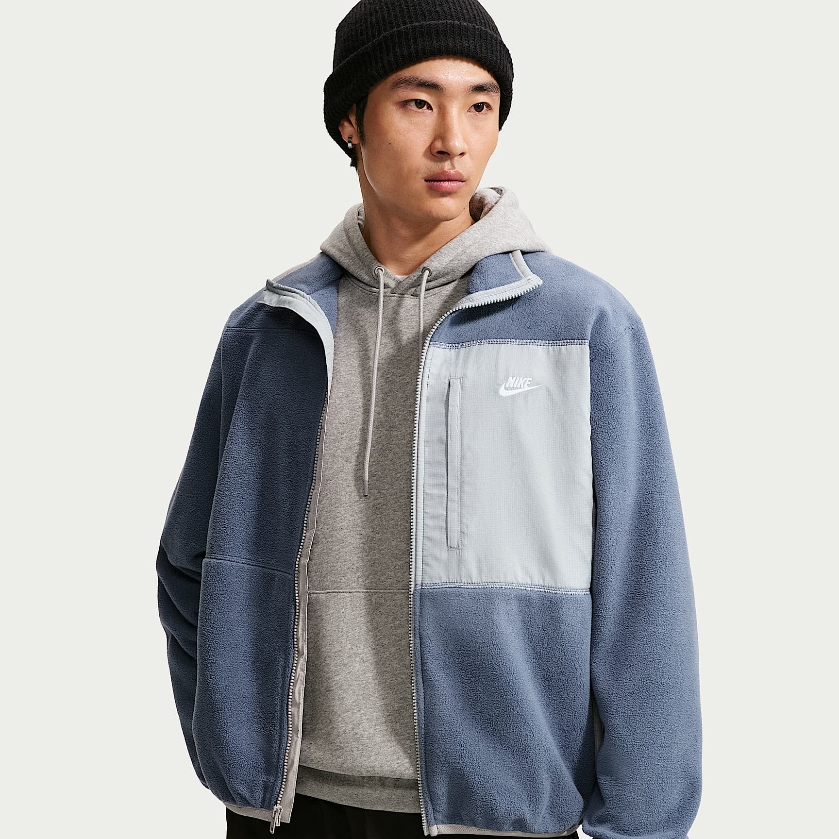 나이키 클럽 남성 써마 핏 풀집 재킷