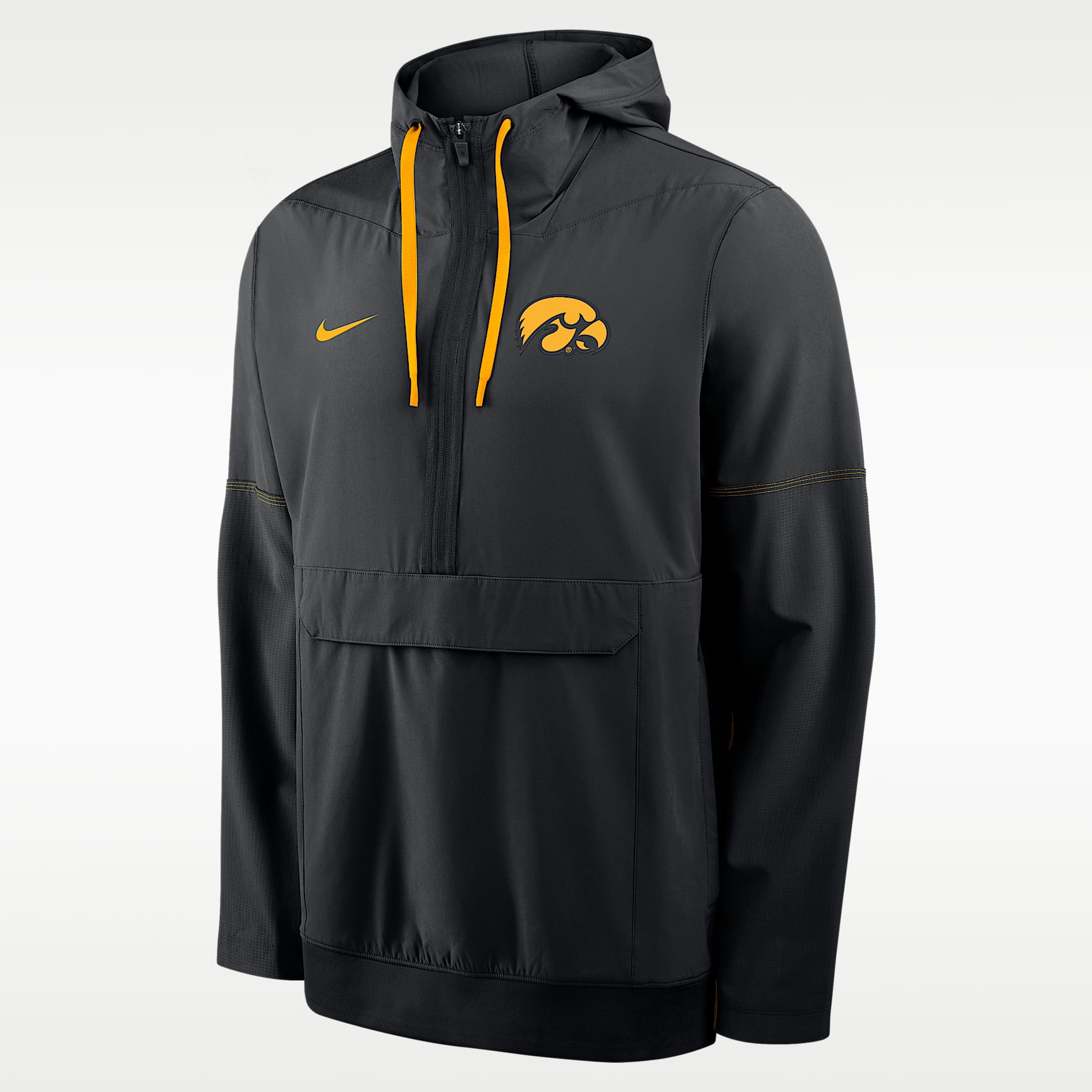 Chamarra universitaria Nike con gorro de medio cierre para hombre Iowa Sideline Anorak