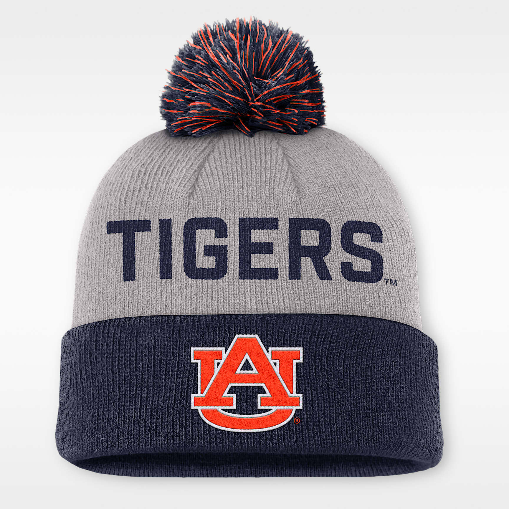 Auburn Primetime Peak Men's Nike College Cuffed Pom Beanie