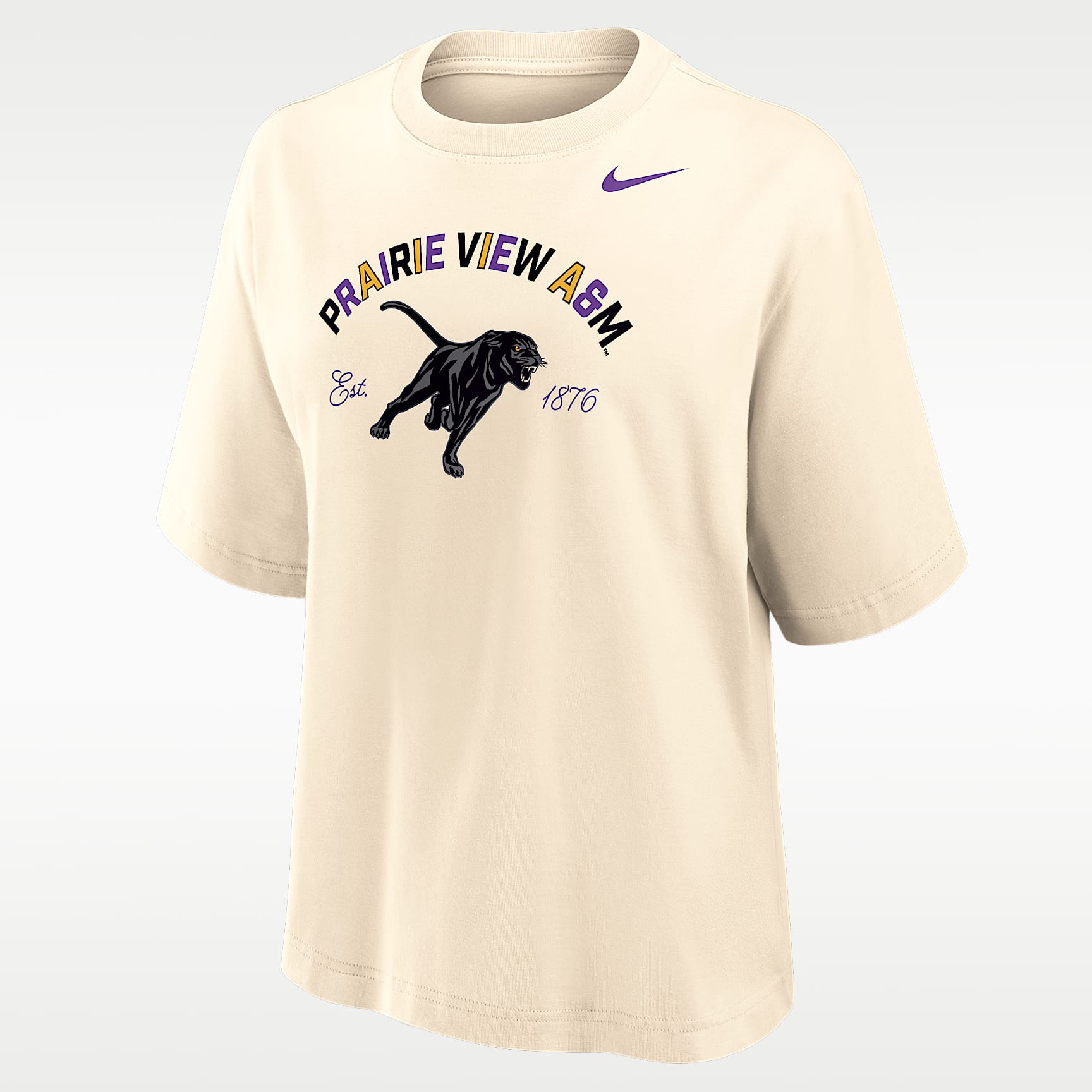 Playera Nike College de algodón de ajuste recto para mujer (Prairie View A&M University)