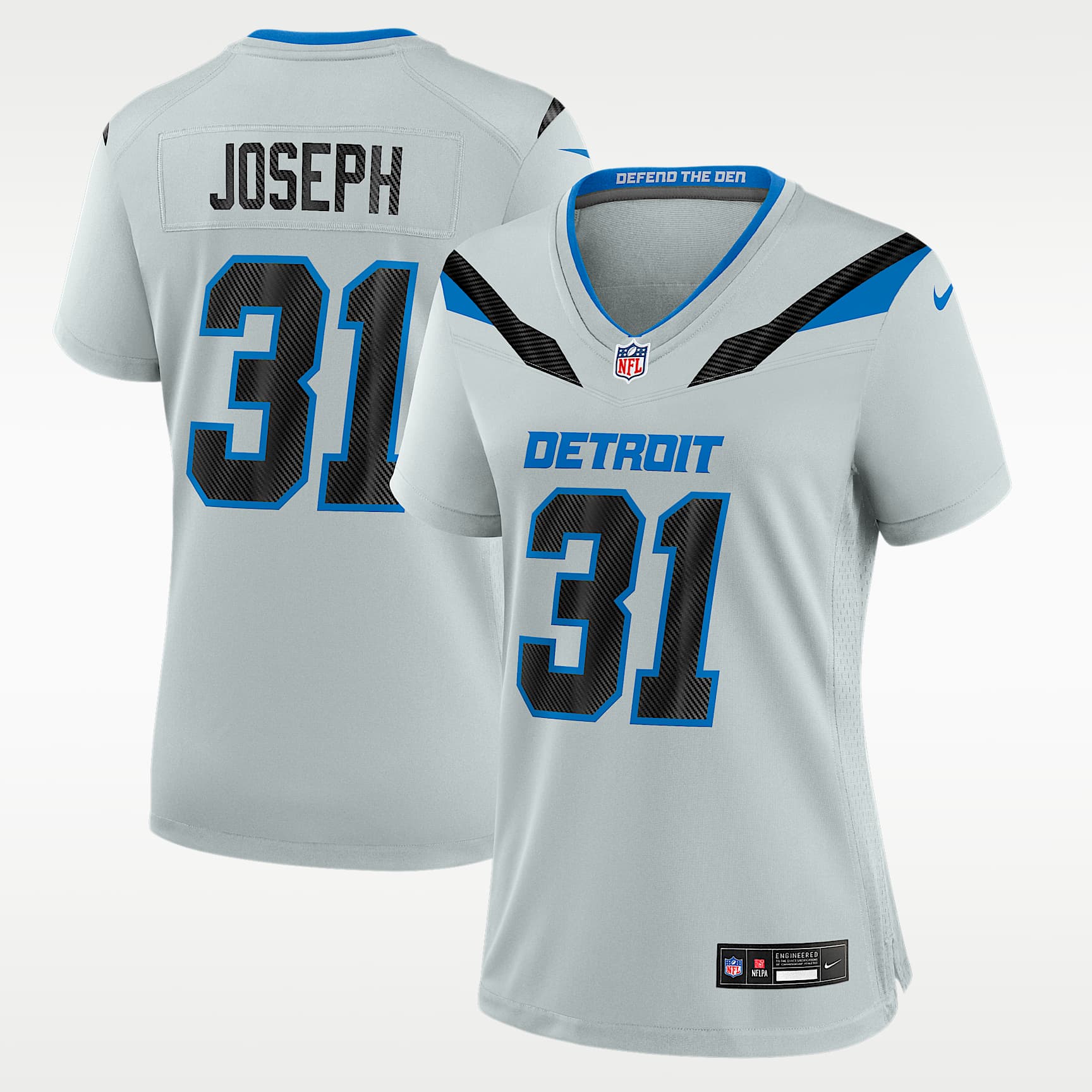 Kerby Joseph Detroit Lions Rivalries Collection Women's Nike NFL Game Jersey