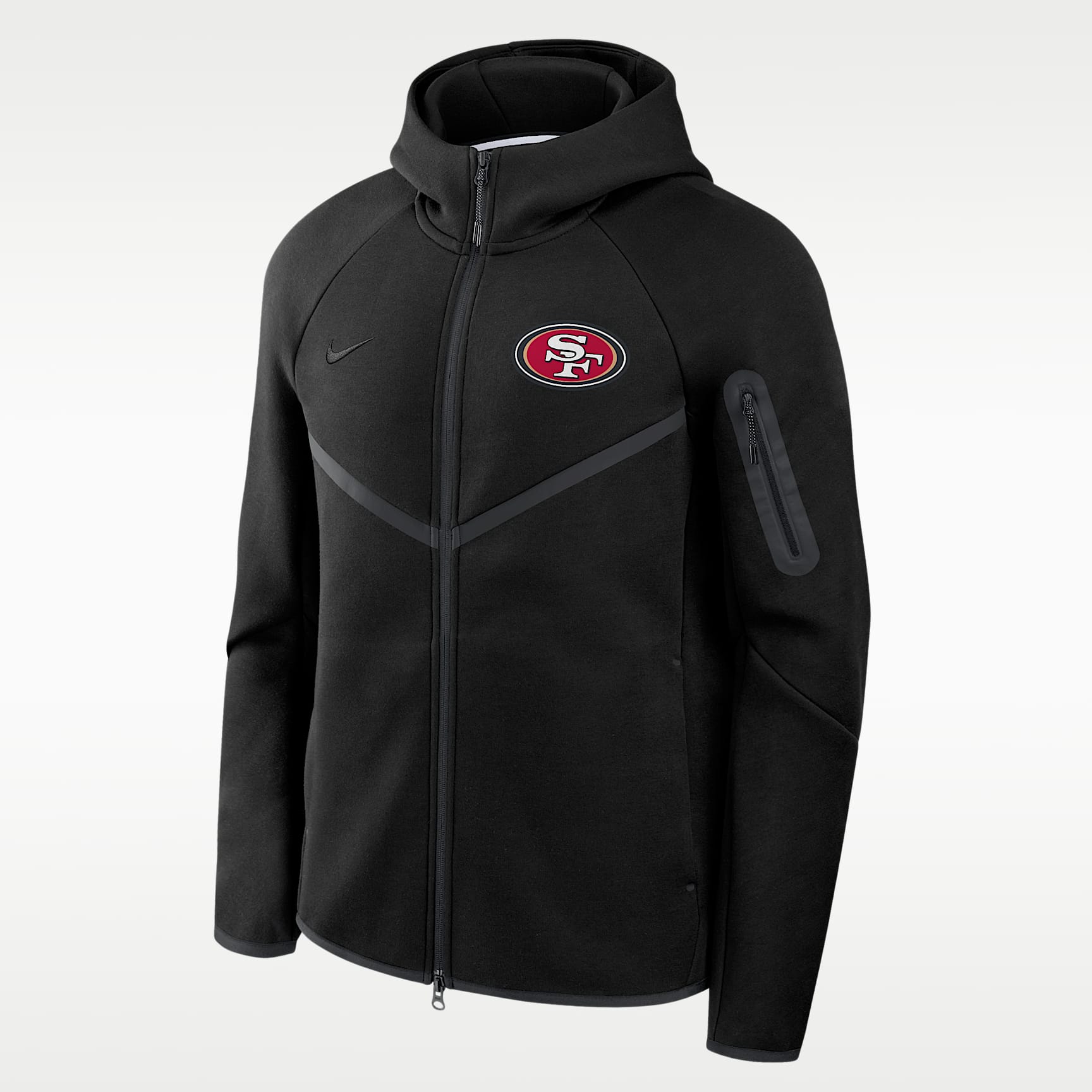 San Francisco 49ers Tech Fleece Windrunner Men's Nike NFL Full-Zip Hooded Jacket