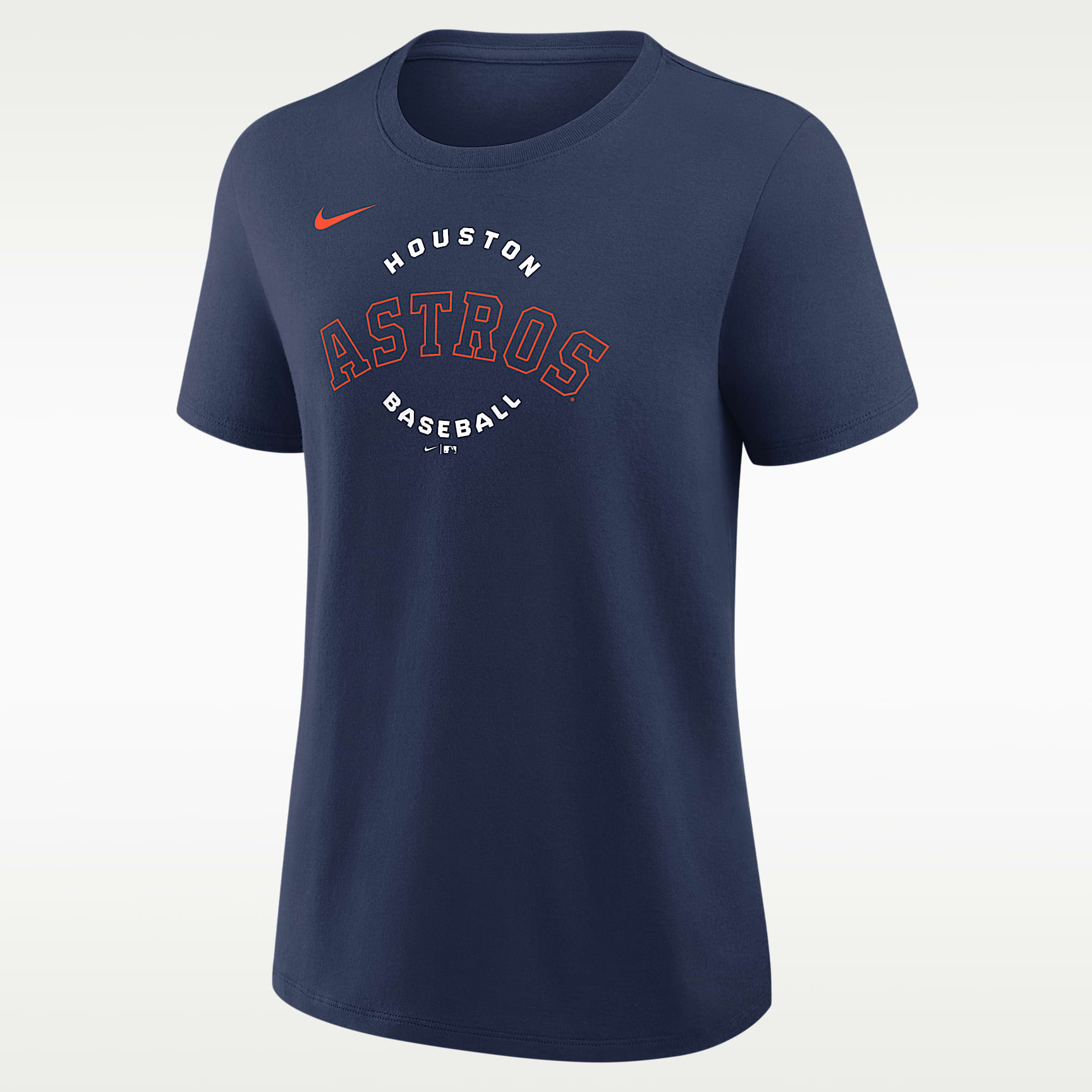 Sudadera de cuello redondo Nike de la MLB para mujer Houston Astros