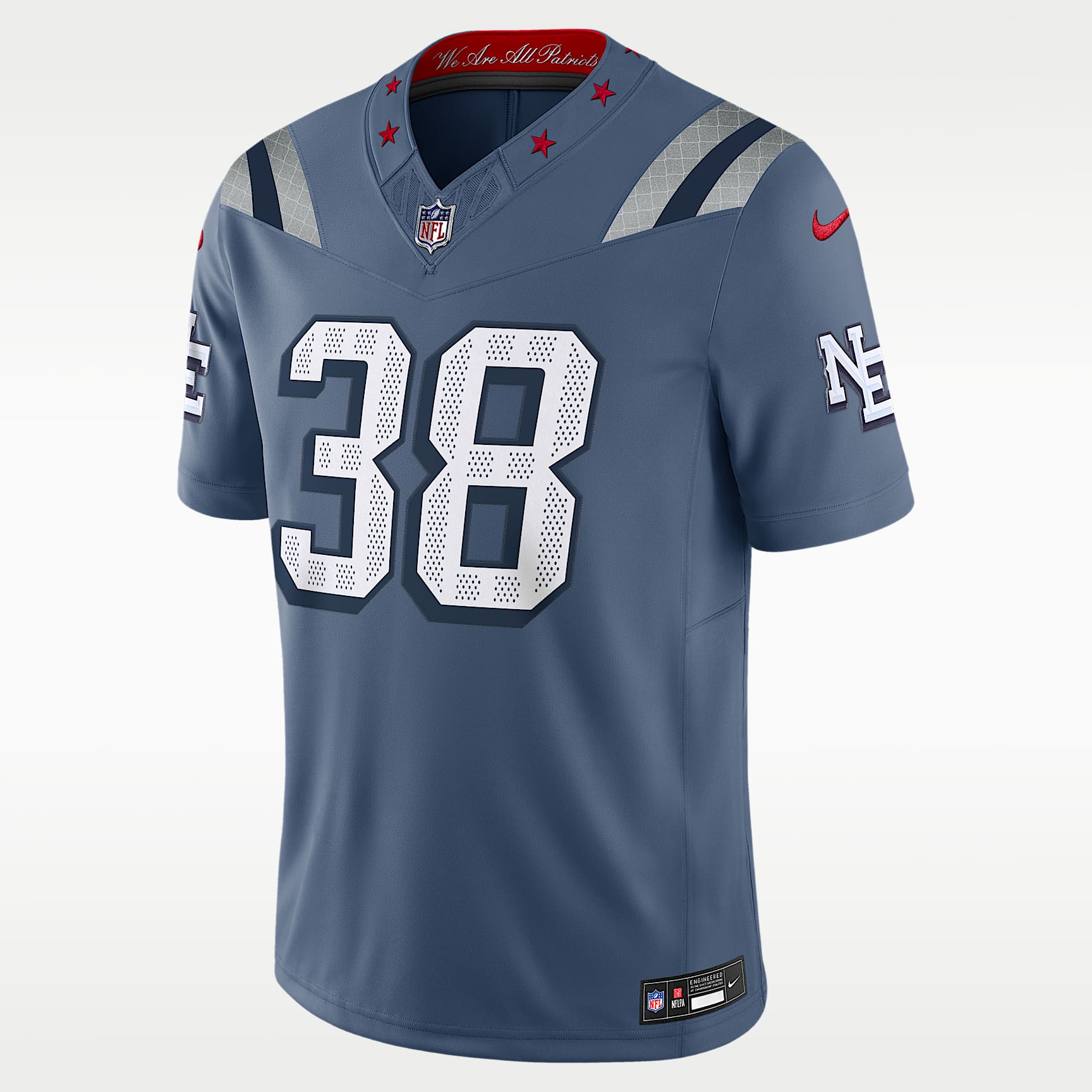 Rhamondre Stevenson New England Patriots Rivalries Collection Men's Nike Dri-FIT NFL Limited Jersey