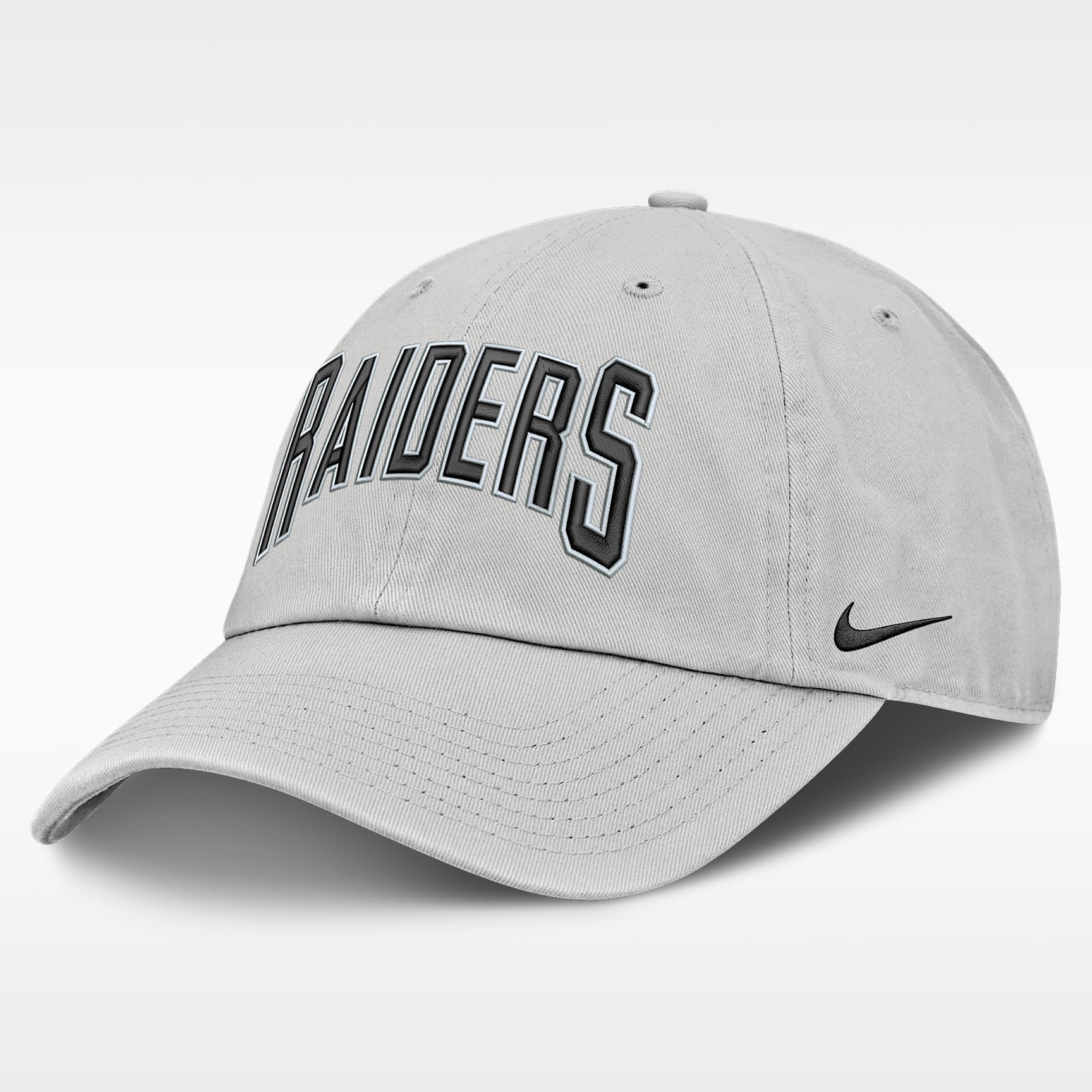 Las Vegas Raiders Primetime Club Arched Men's Nike NFL Adjustable Hat