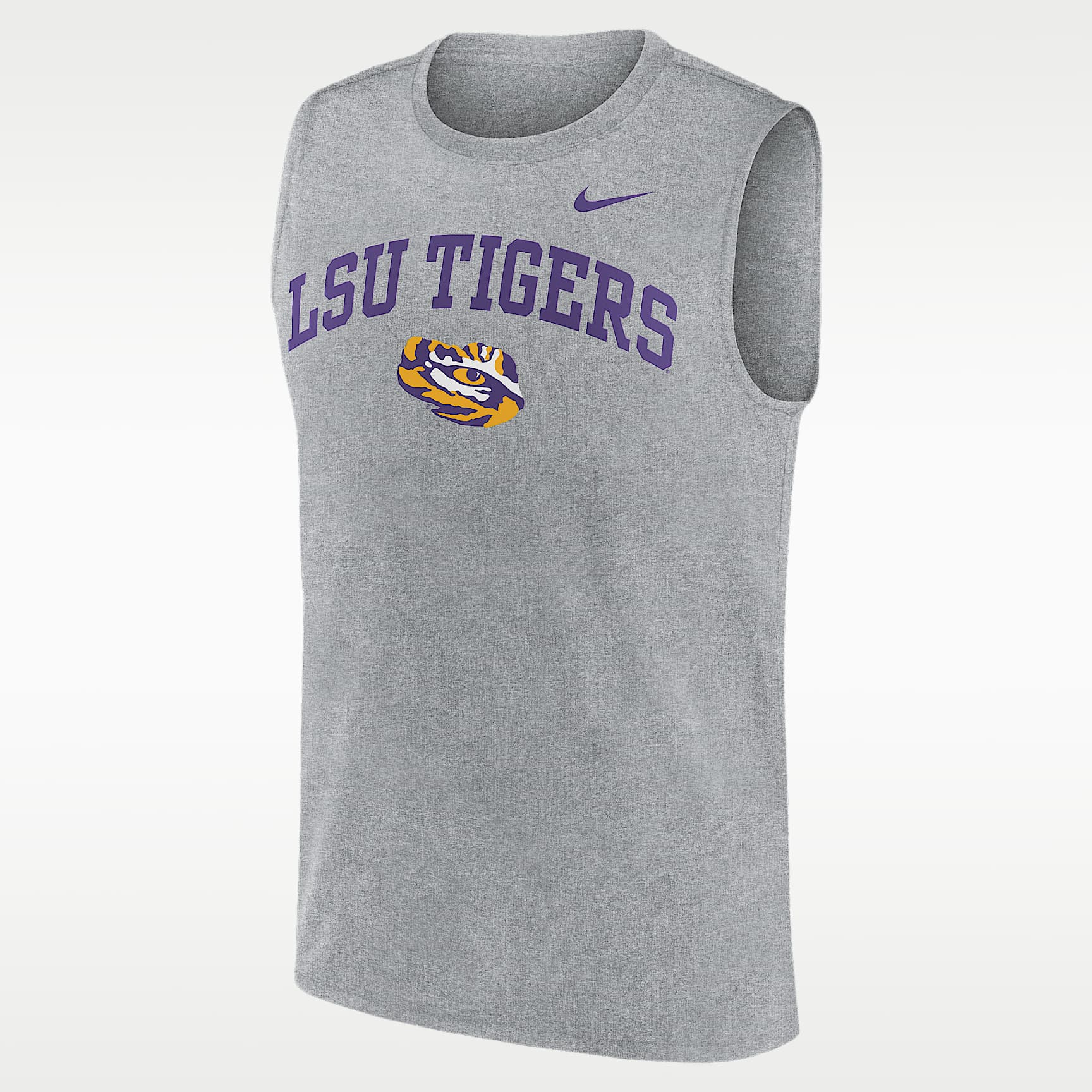 LSU Primetime Arch Legend Men's Nike Dri-FIT College Muscle Tank Top